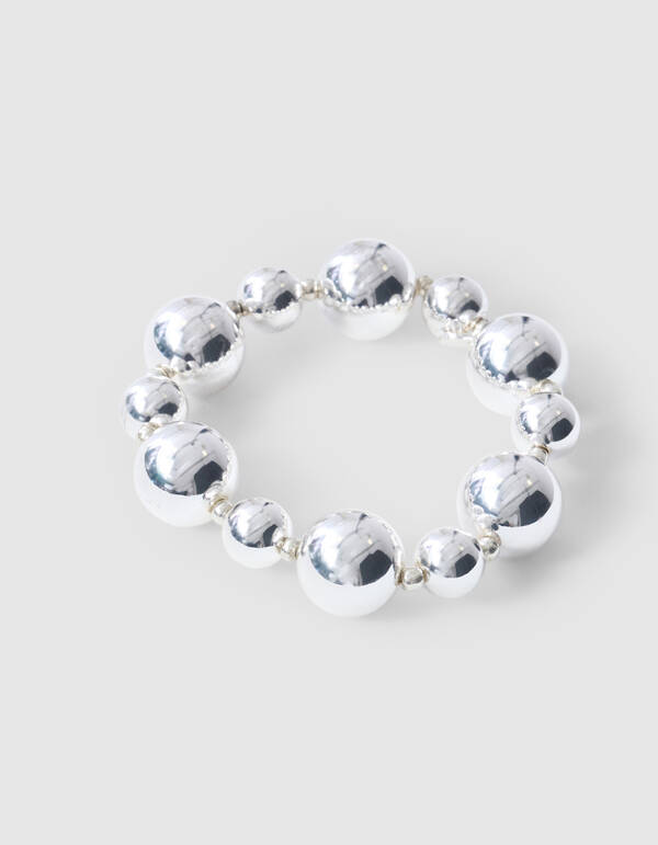 Beaded Armband Zilver SHOEBY ACCESSOIRES