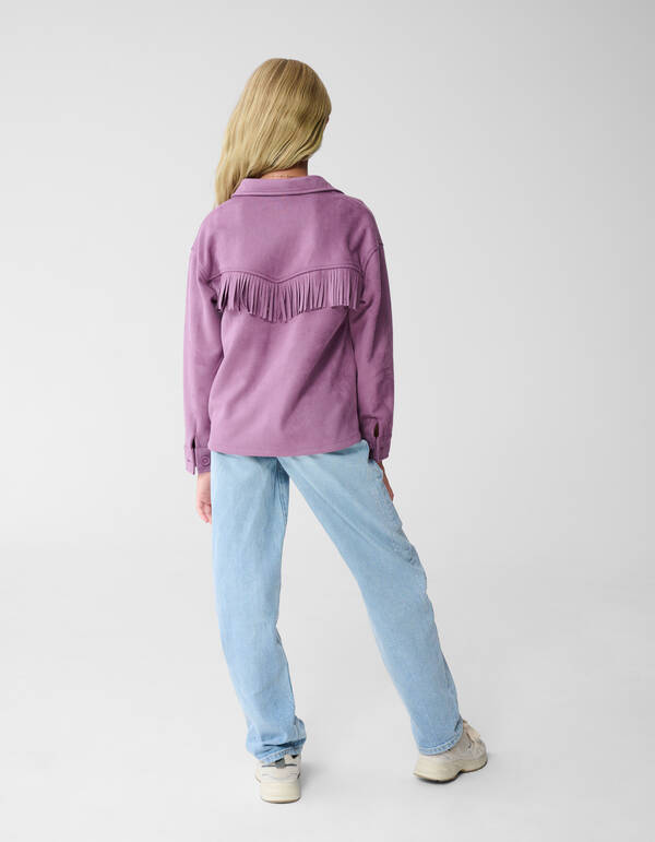 Suede Blouse Paars SHOEBY GIRLS