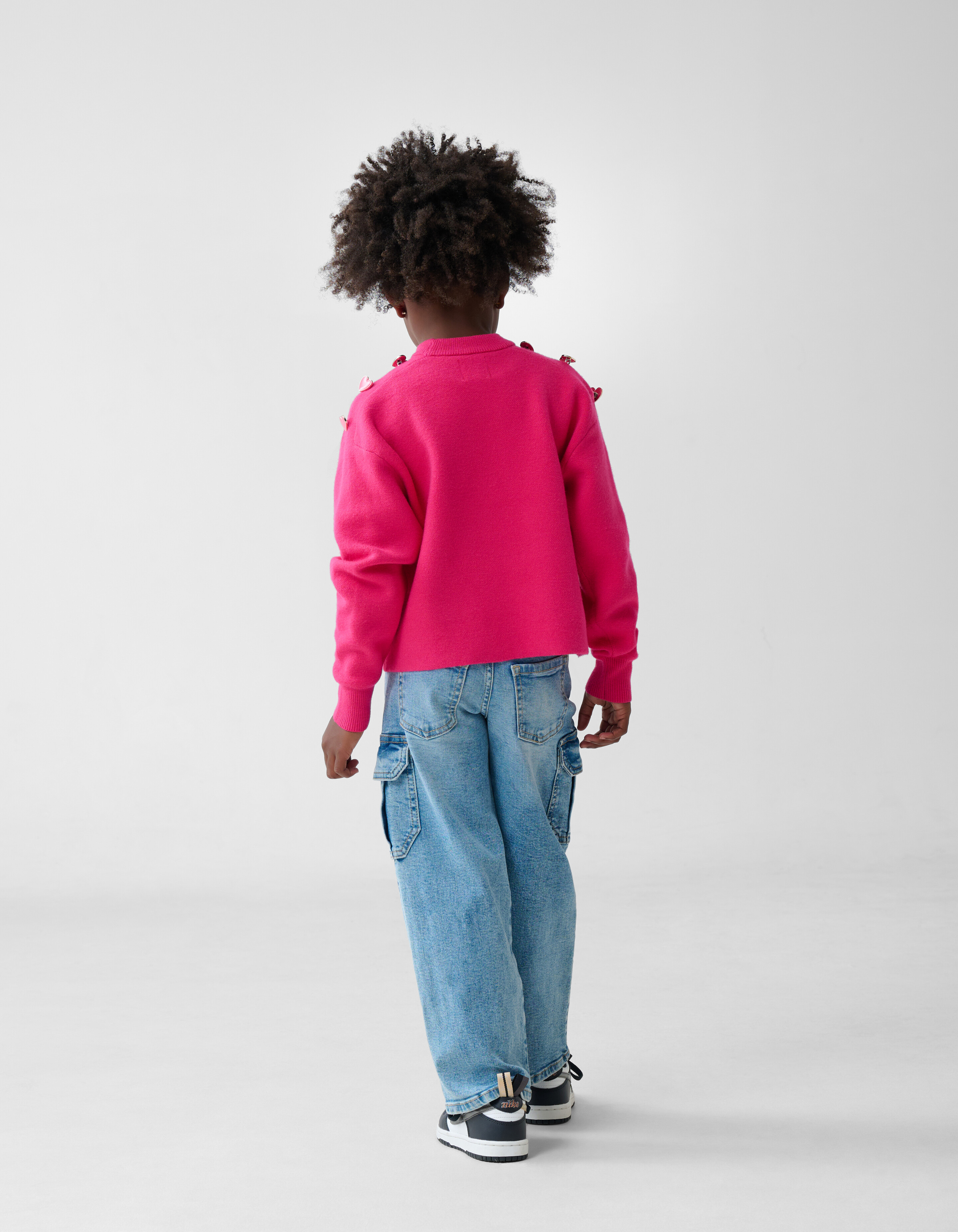 Fancy Button Trui Roze SHOEBY GIRLS