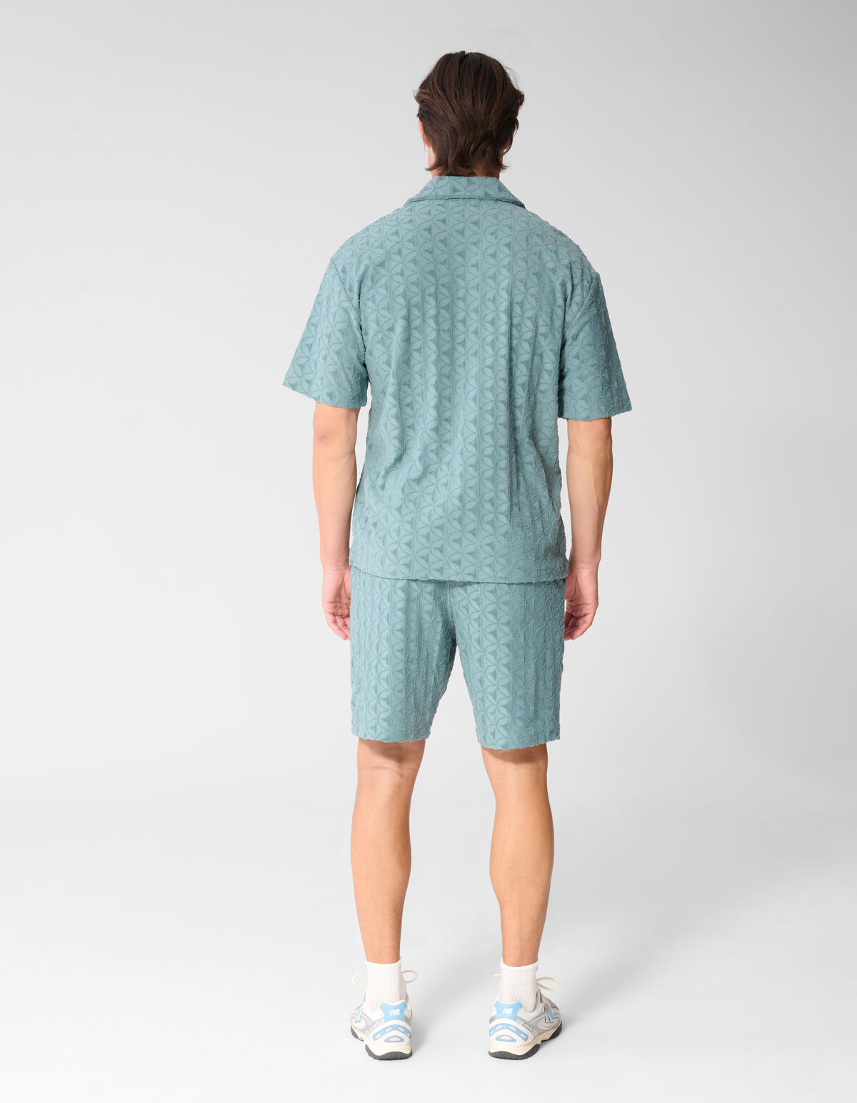Logo Towelling Short Donkergroen SHOEBY MEN