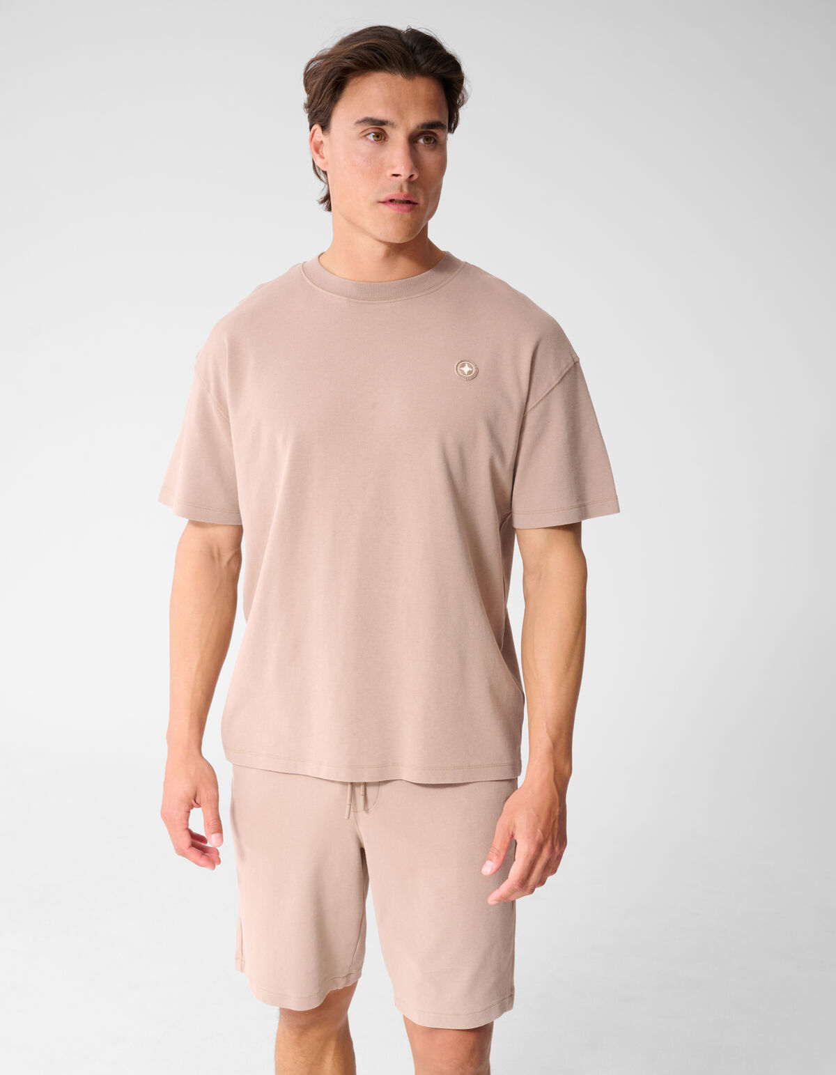 Washed Spark T-shirt Taupe SHOEBY MEN