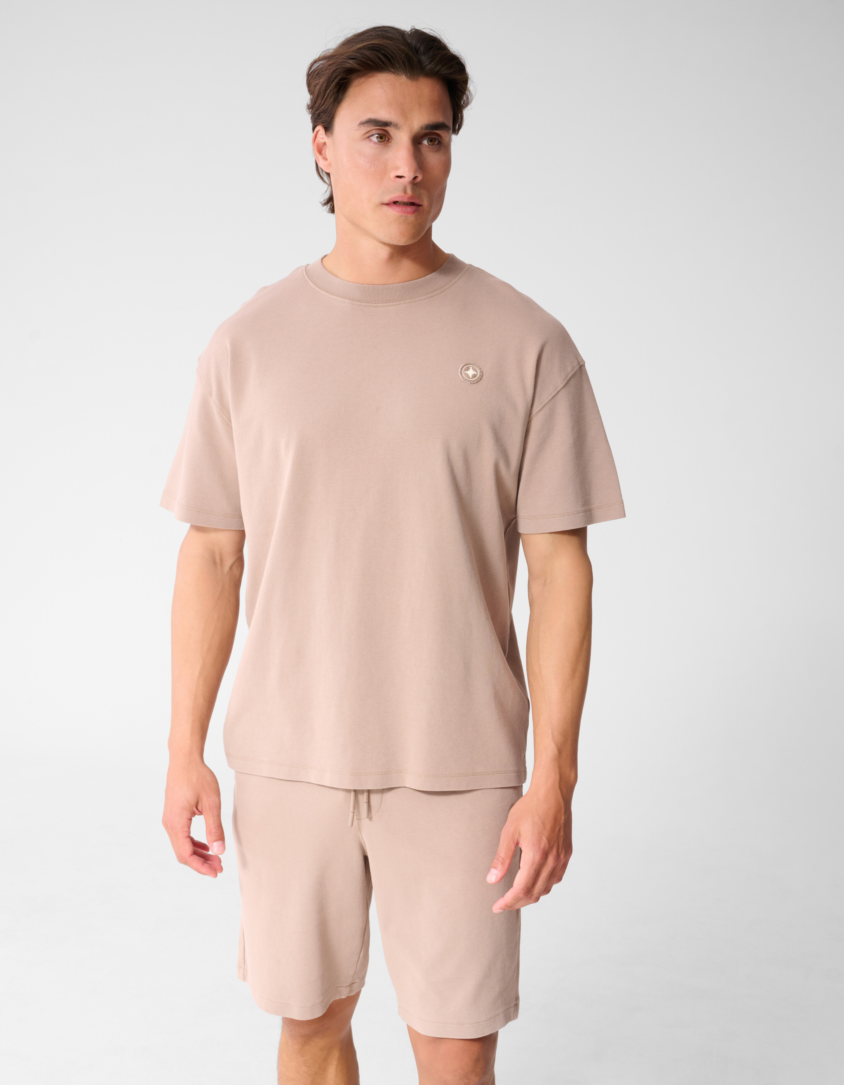 Washed Spark T-shirt Taupe SHOEBY MEN