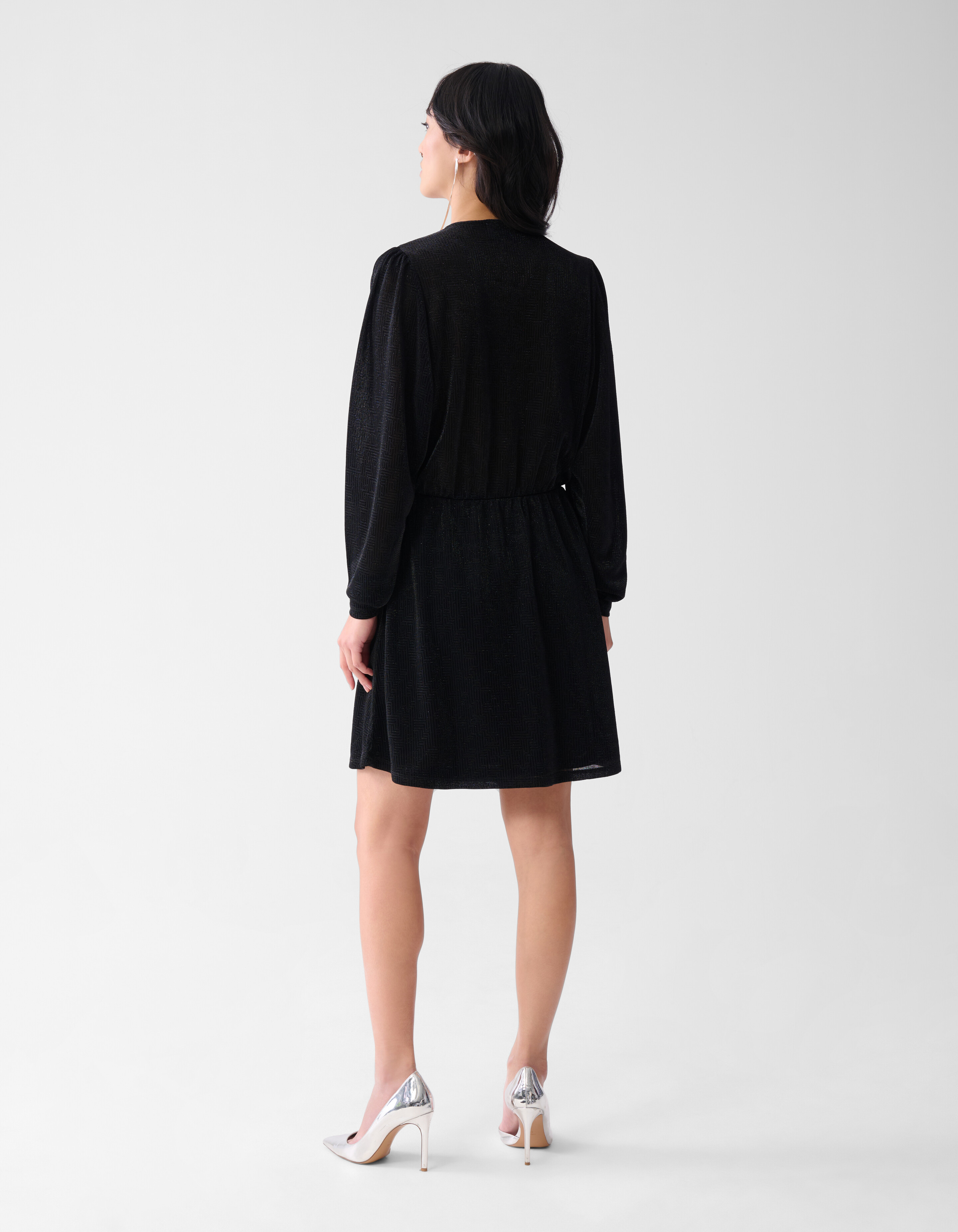 Lurex Mini Jurk Zwart SHOEBY WOMEN