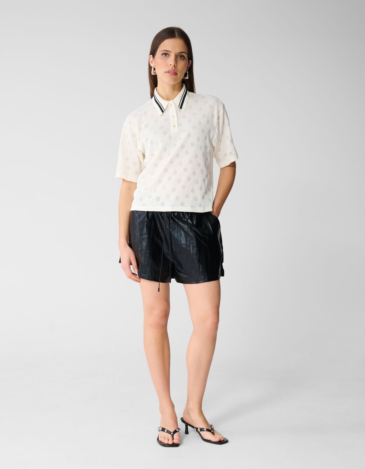 Flower Polo Gebroken Wit SHOEBY WOMEN