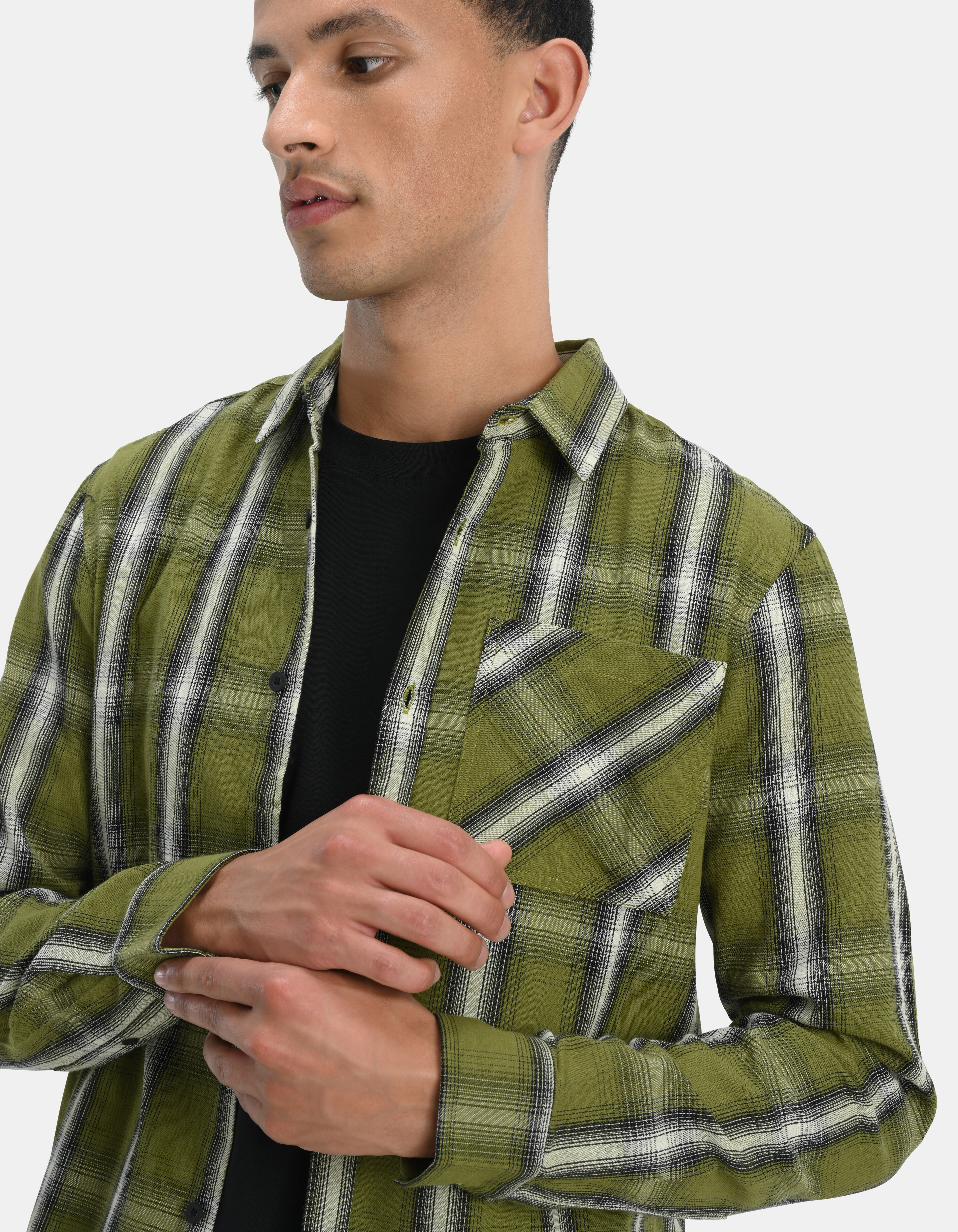 Green Check Overhemd SHOEBY MEN