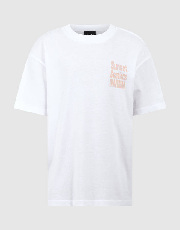 Sunset Artwork T-shirt Wit SHOEBY BOYS