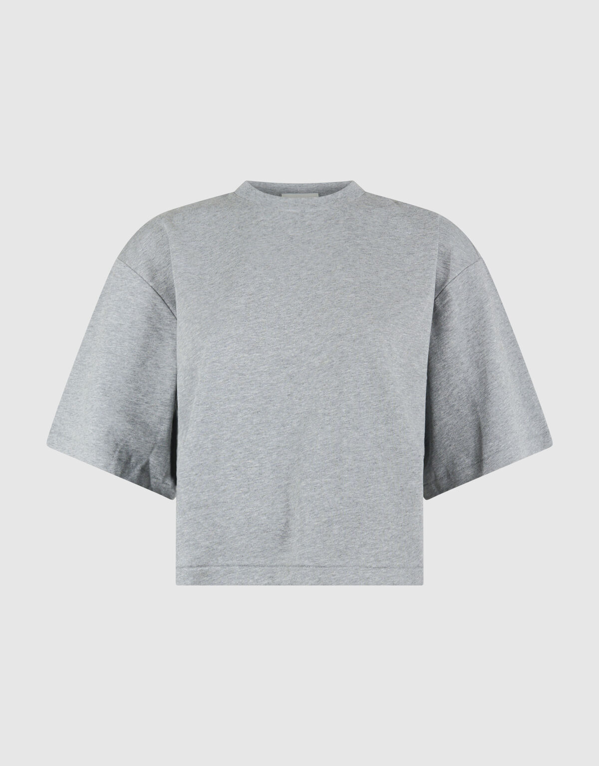Cropped Boxy Fit T-shirt Lichtgrijs SHOEBY WOMEN