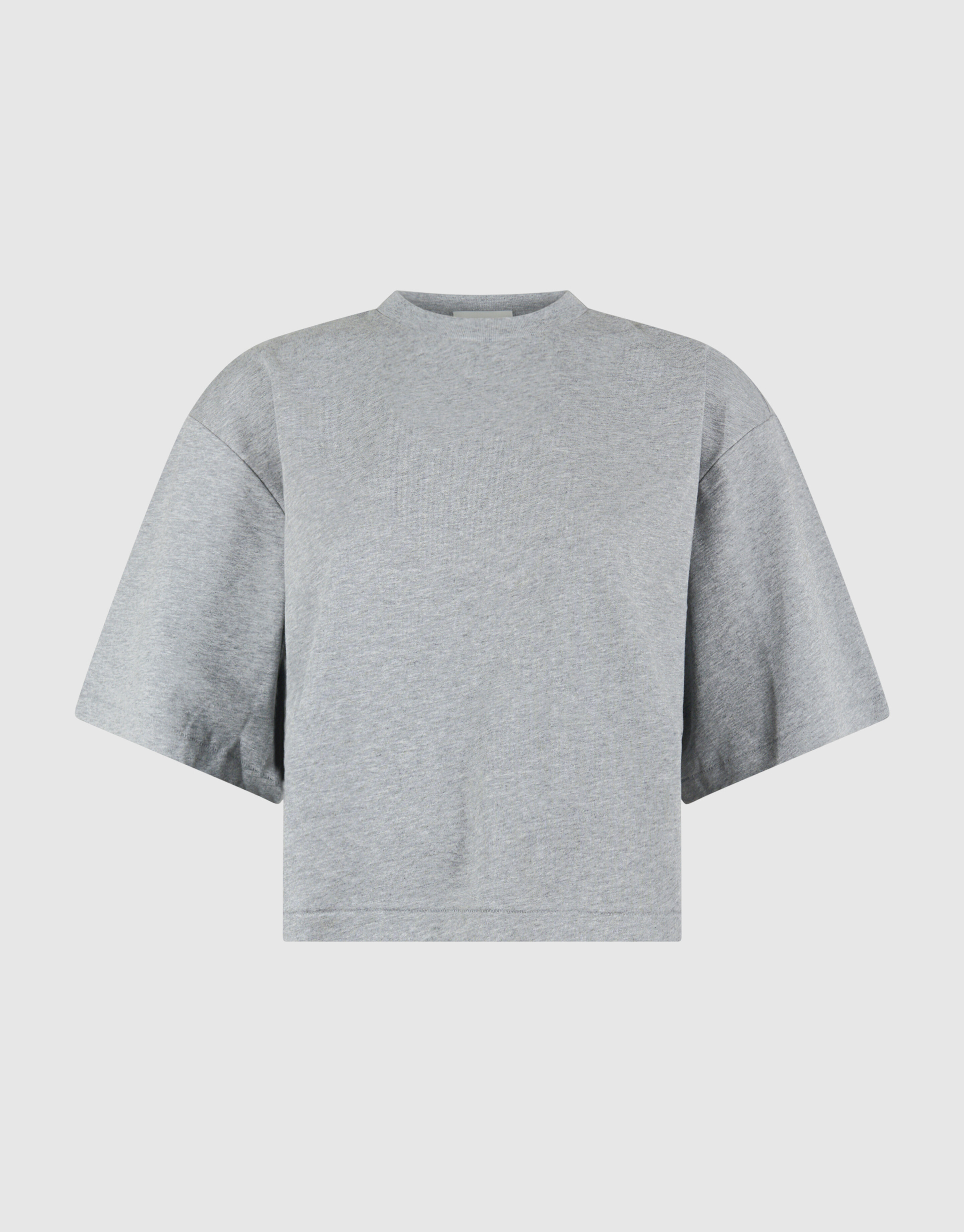 Cropped Boxy Fit T-shirt Lichtgrijs SHOEBY WOMEN