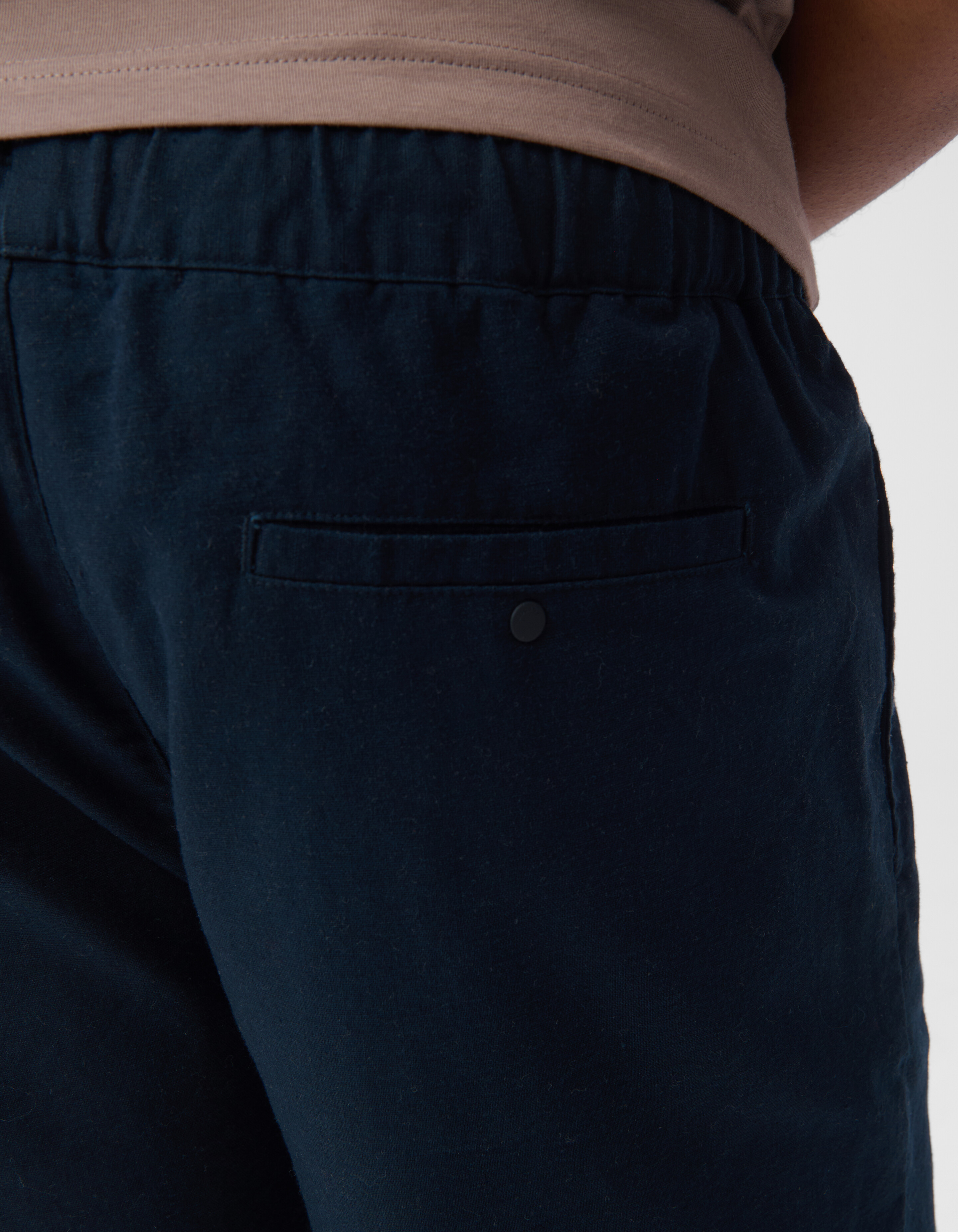 Linnen Short Donkerblauw SHOEBY MEN