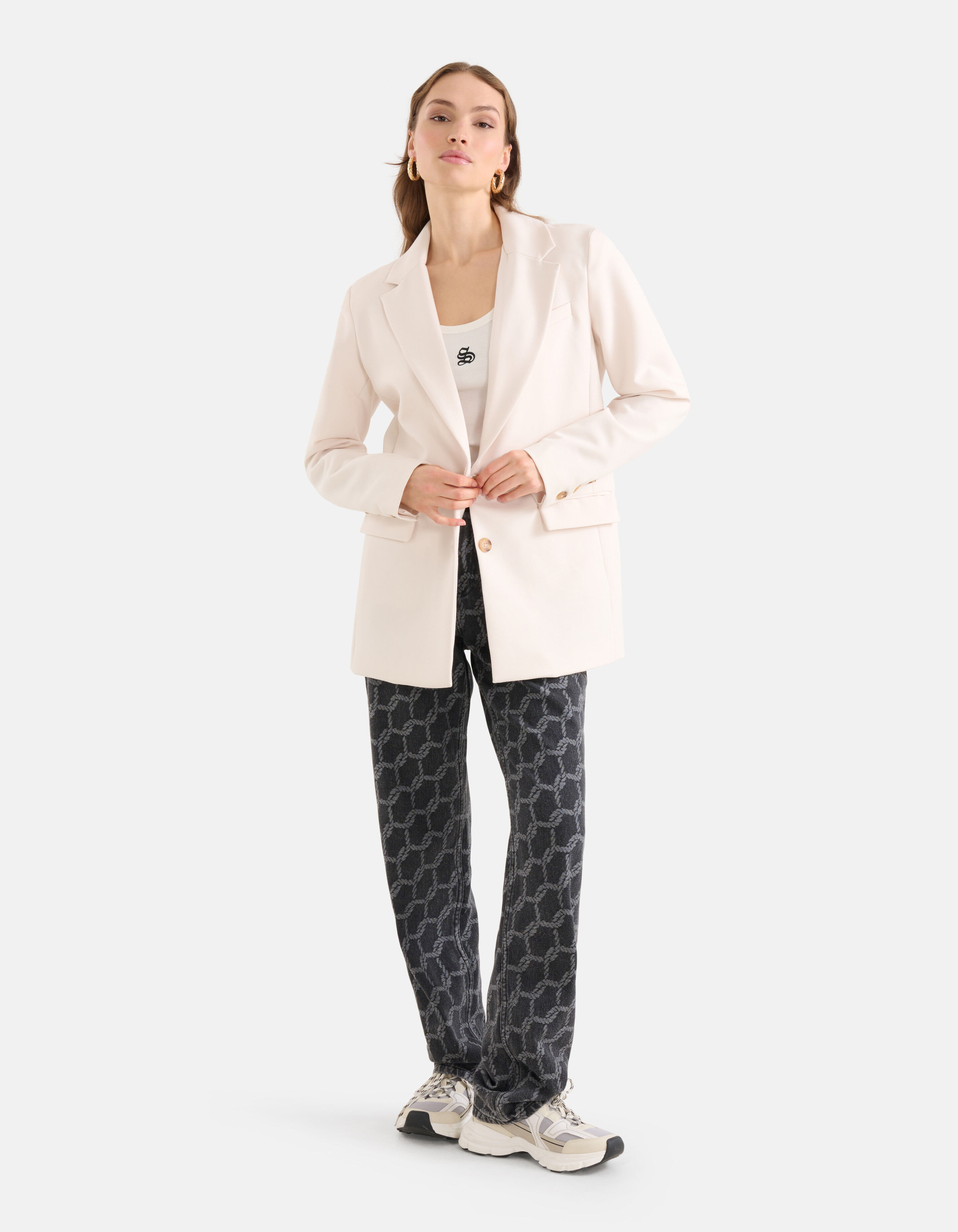 Blazer Gebroken Wit SHOEBY WOMEN