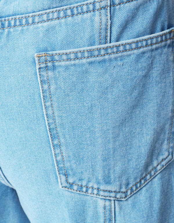 Pleated Baggy Fit Jeans Lichtblauw SHOEBY WOMEN