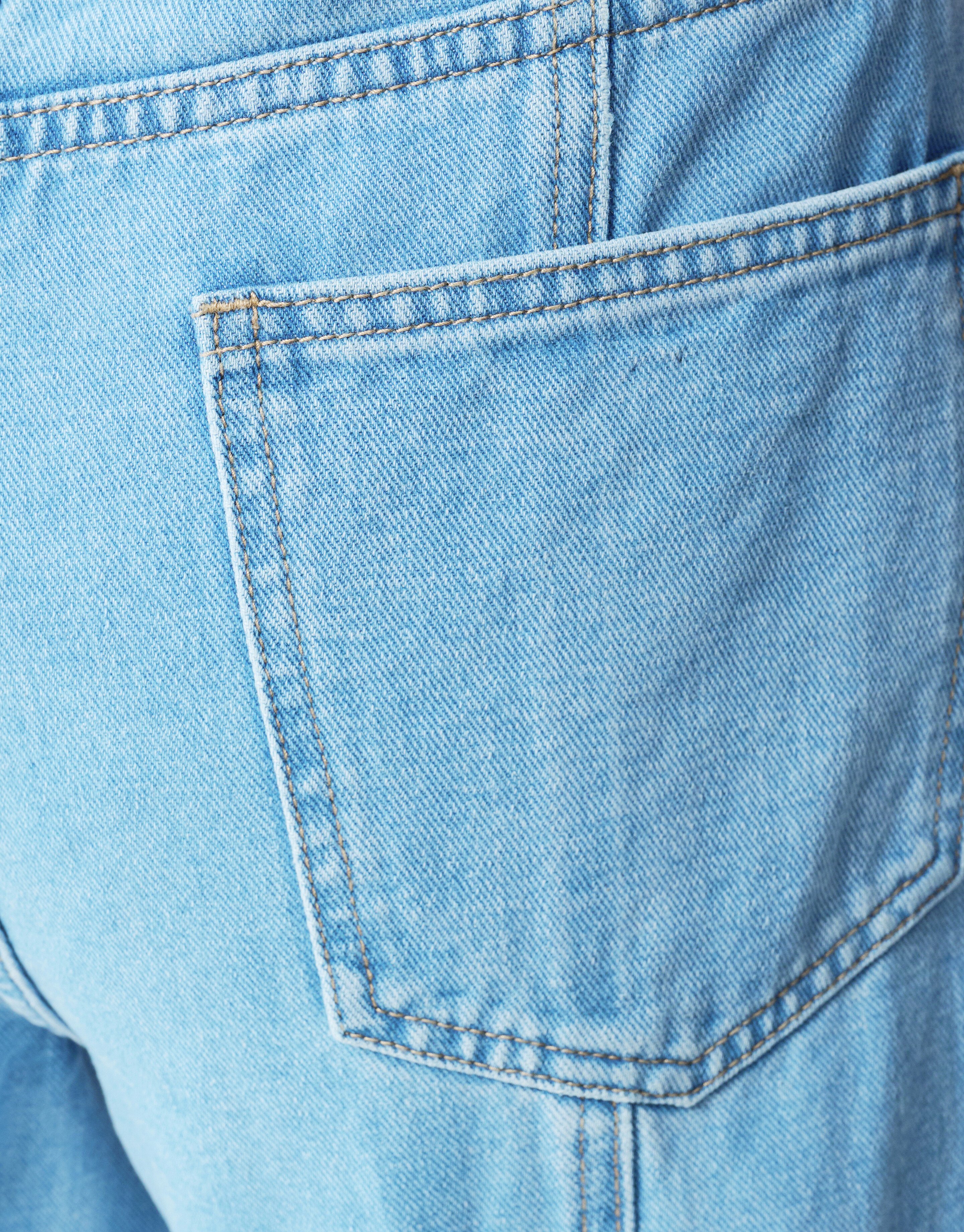 Pleated Baggy Fit Jeans Lichtblauw SHOEBY WOMEN