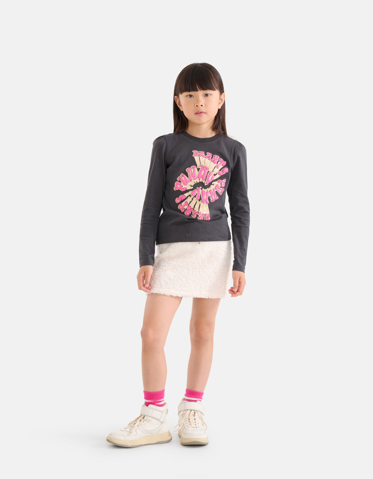 Artwork Longsleeve Donkergrijs SHOEBY GIRLS