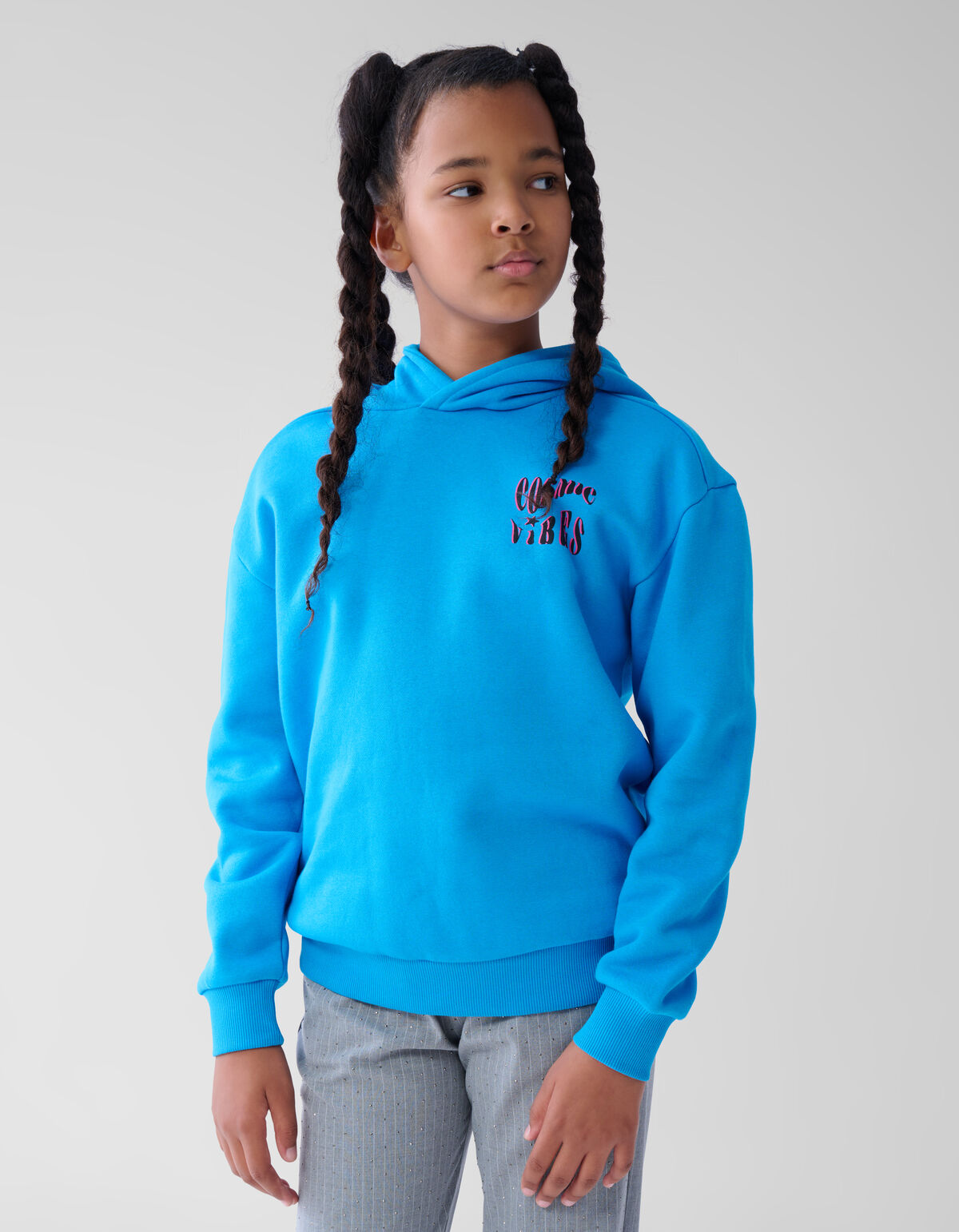 Artwork Hoodie Blauw SHOEBY GIRLS