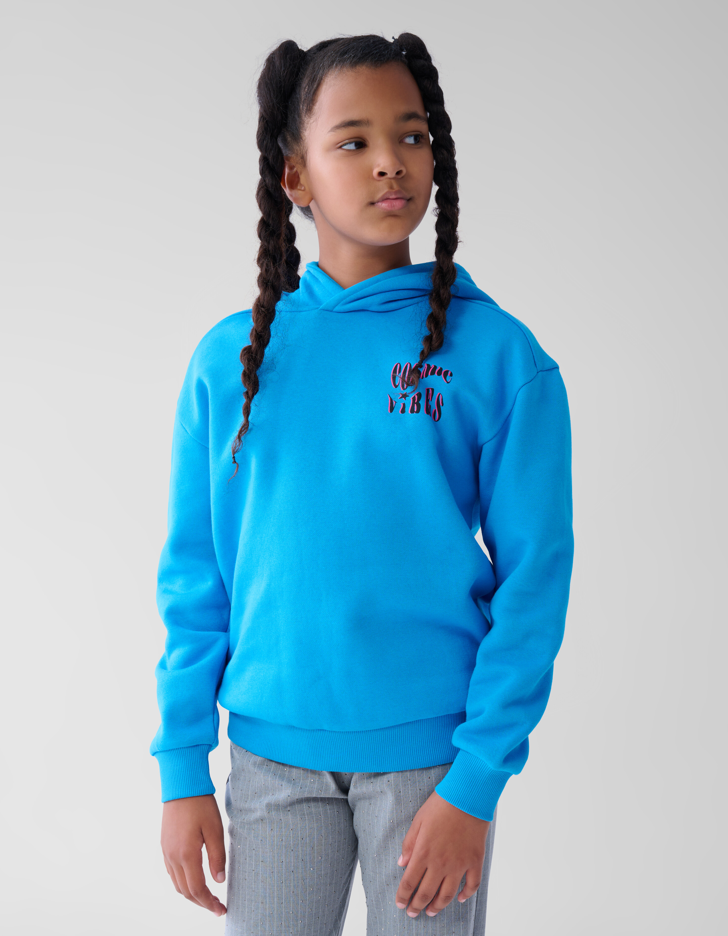 Artwork Hoodie Blauw SHOEBY GIRLS