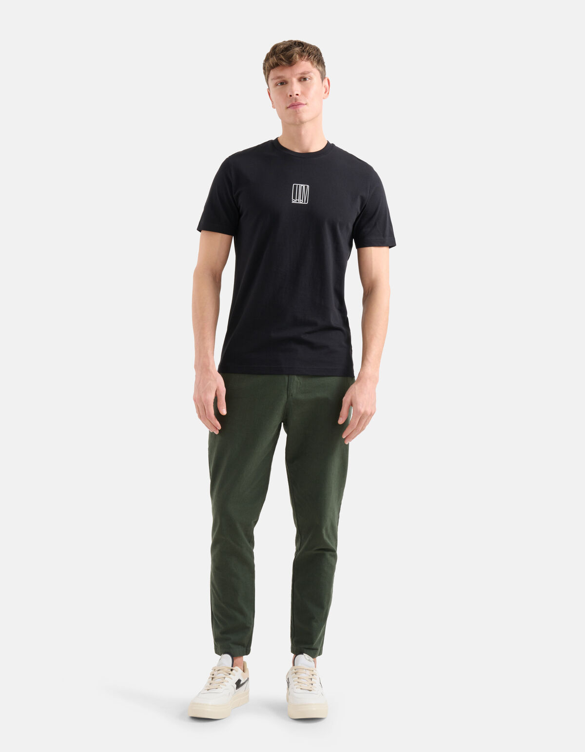 Tekst T-shirt Zwart SHOEBY MEN