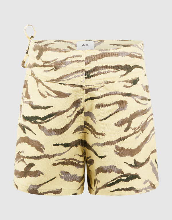 Tiger Denim Skort Lichtgeel SHOEBY GIRLS