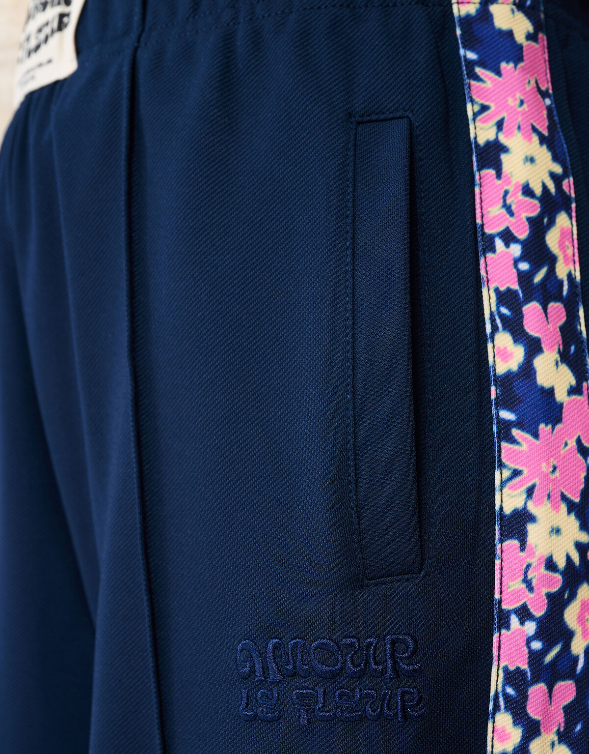 Flower Wide Leg Broek Donkerblauw SHOEBY GIRLS