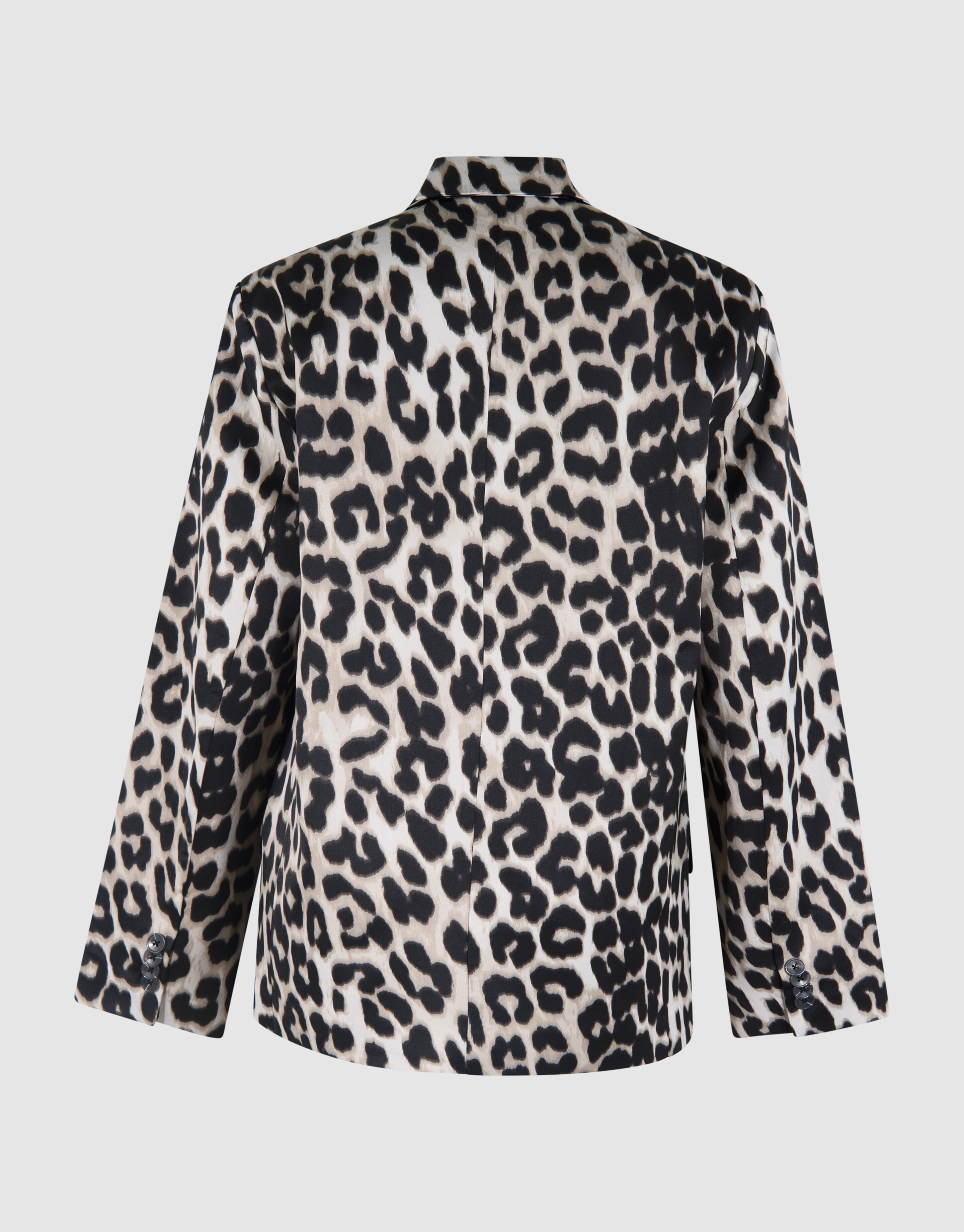 Oversized Leopard Blazer Grijs SHOEBY WOMEN