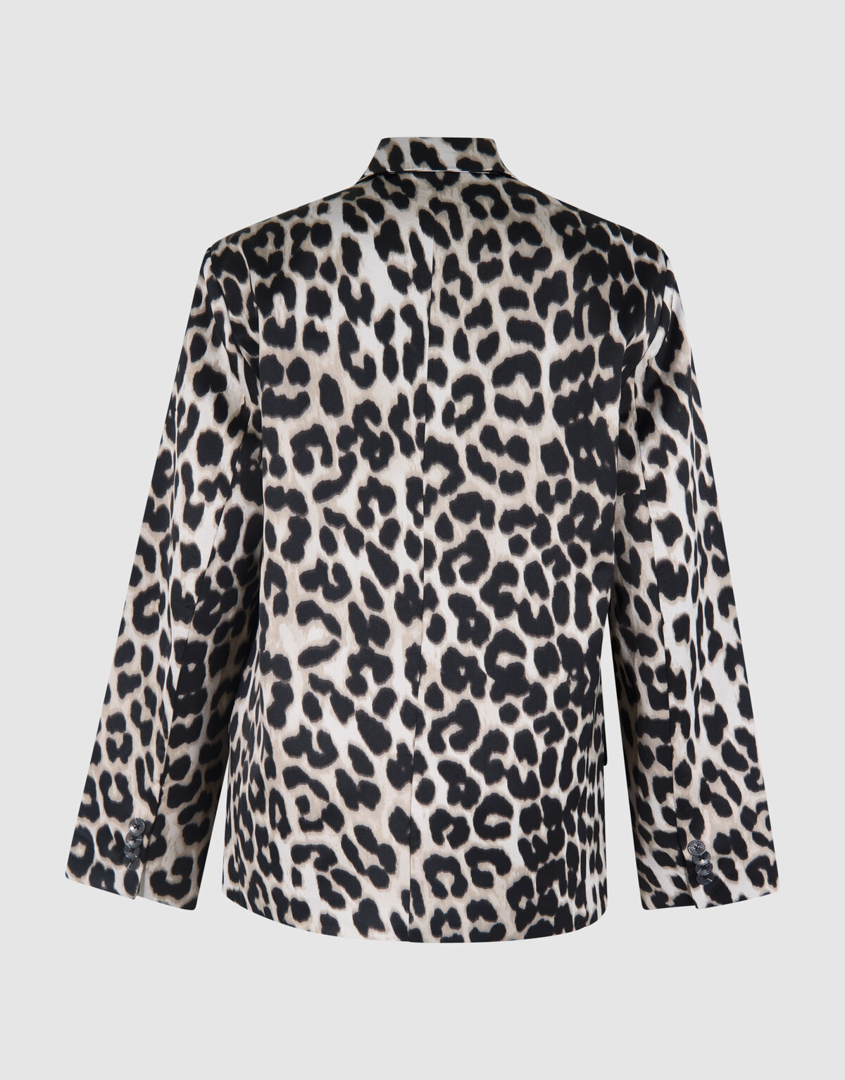 Oversized Leopard Blazer Grijs SHOEBY WOMEN