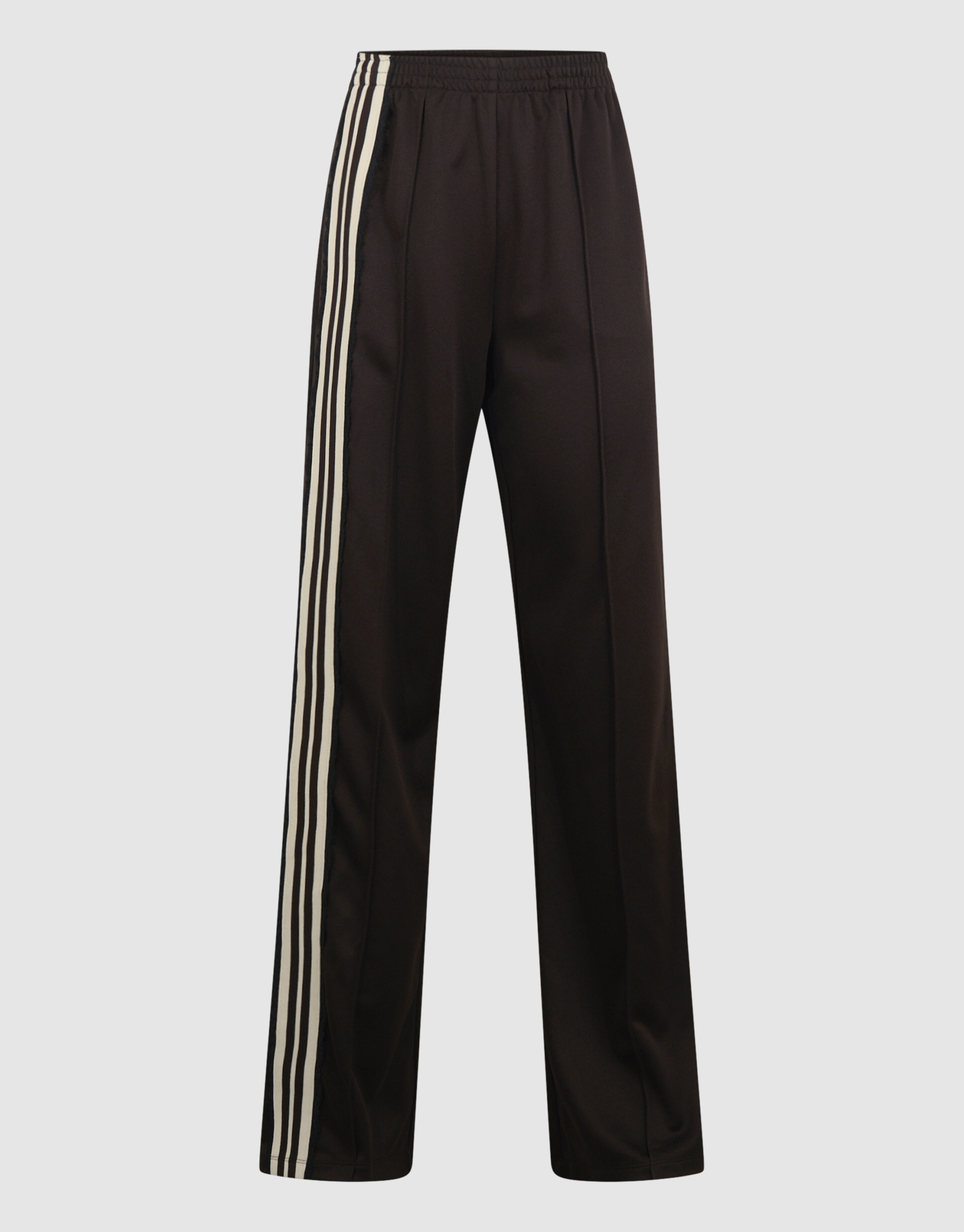 Asymmetrische Tape Wide Leg Broek Donkerbruin SHOEBY WOMEN