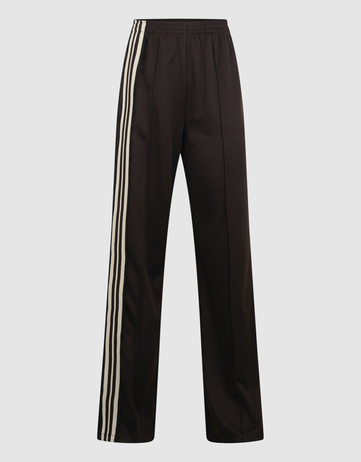 Asymmetrische Tape Wide Leg Broek Donkerbruin SHOEBY WOMEN