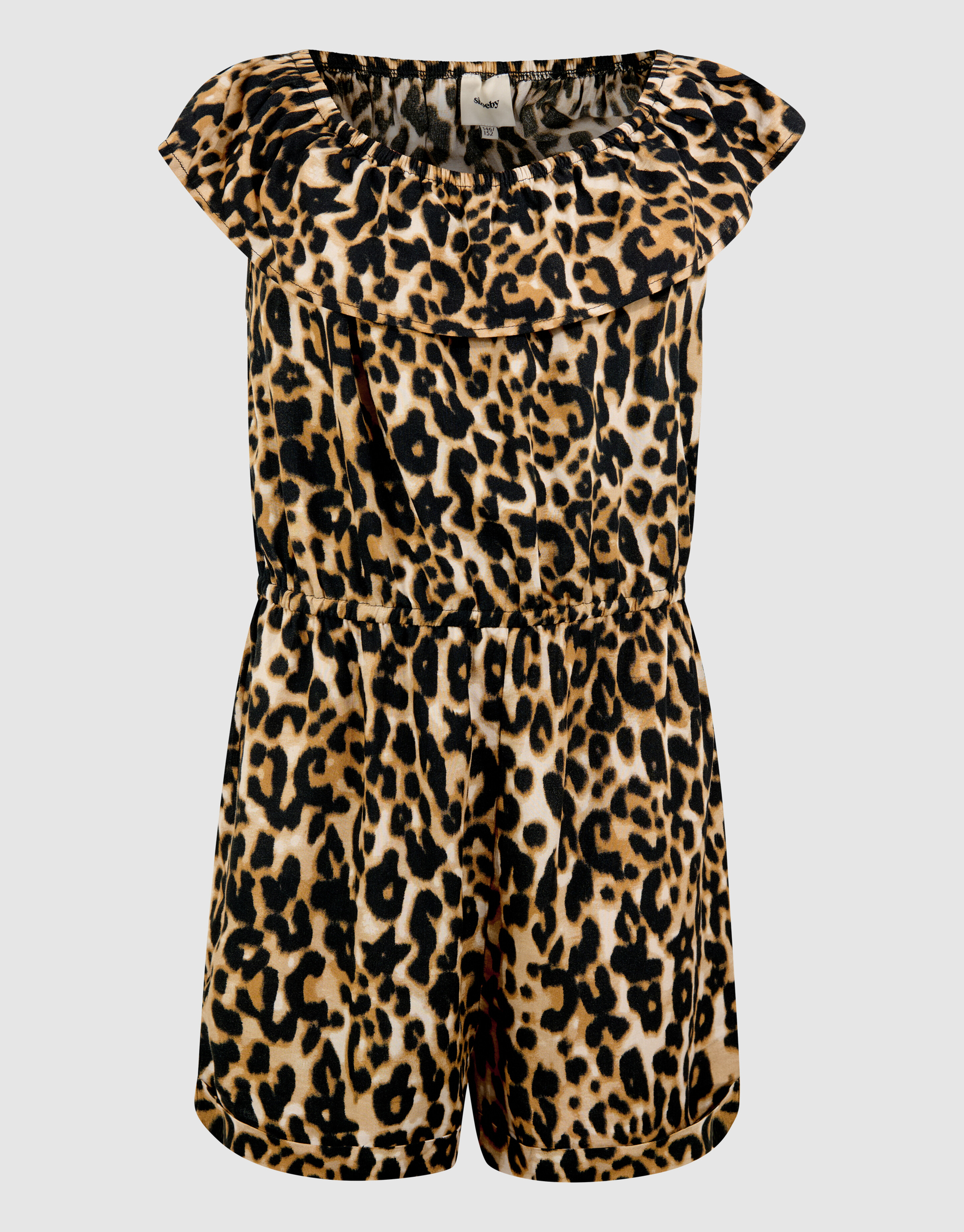 Star Leopard Jumpsuit Lichtbruin SHOEBY GIRLS