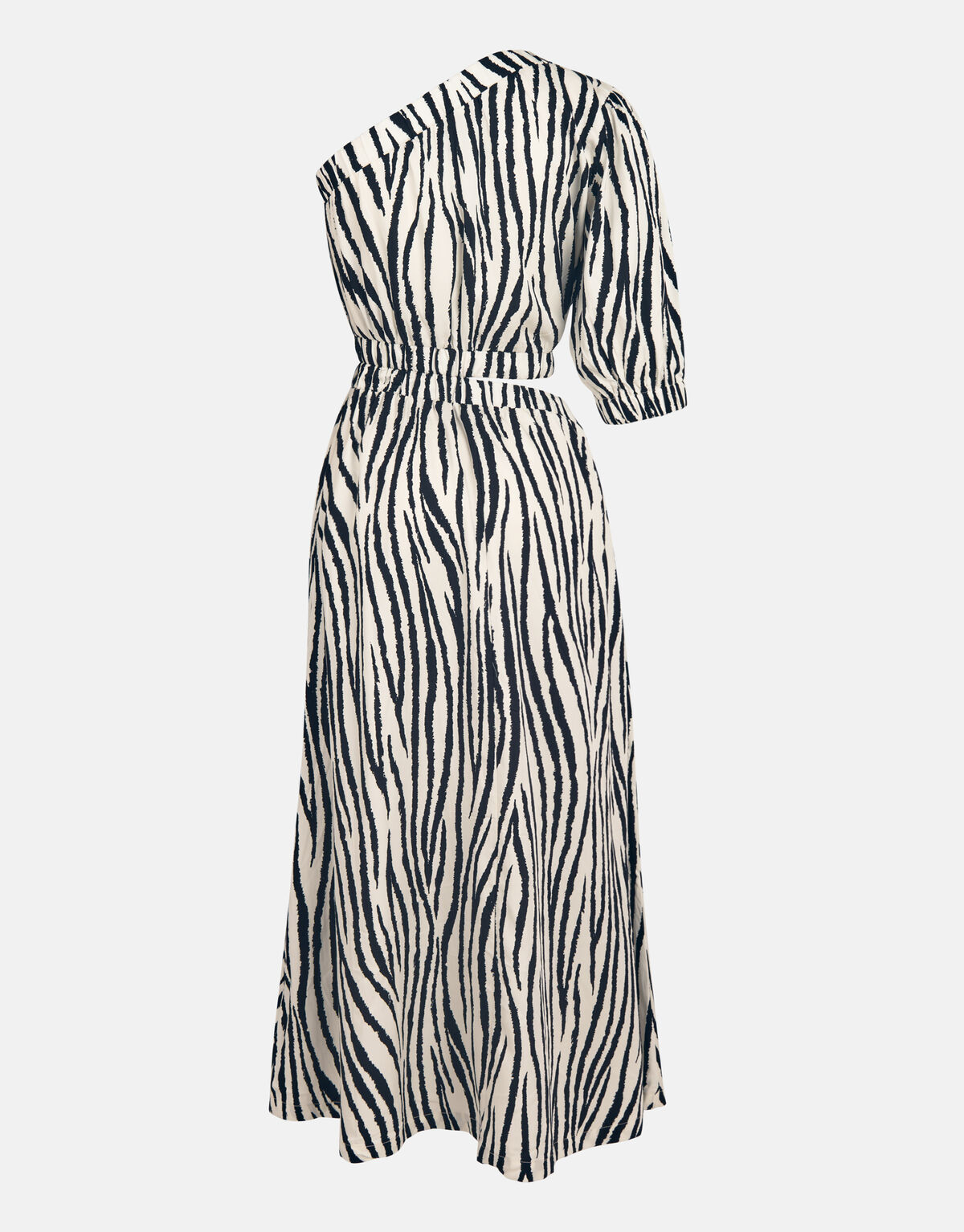 Zebra Printed Jurk Zwart/Wit SHOEBY WOMEN