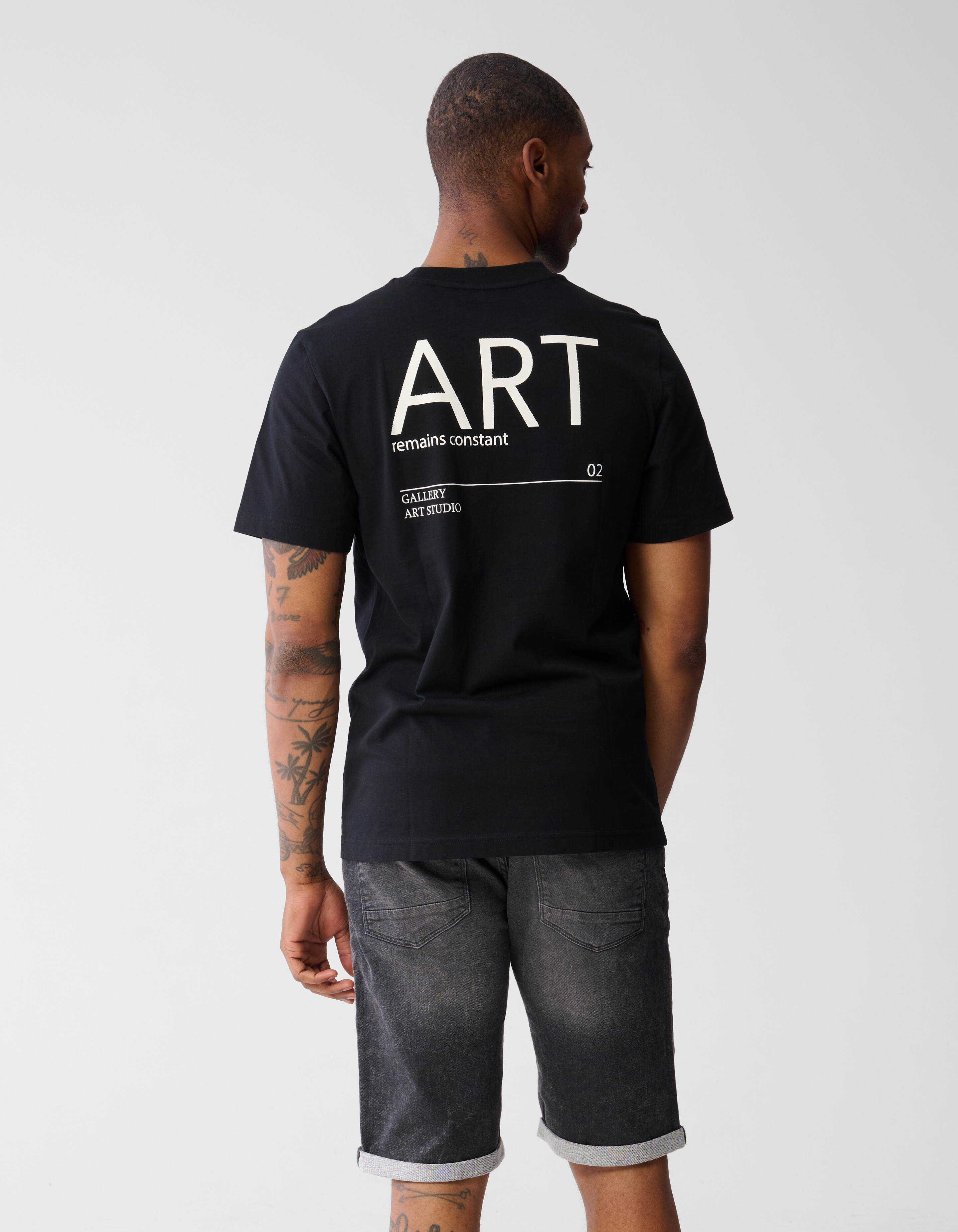 Art Artwork T-shirt Zwart SHOEBY MEN