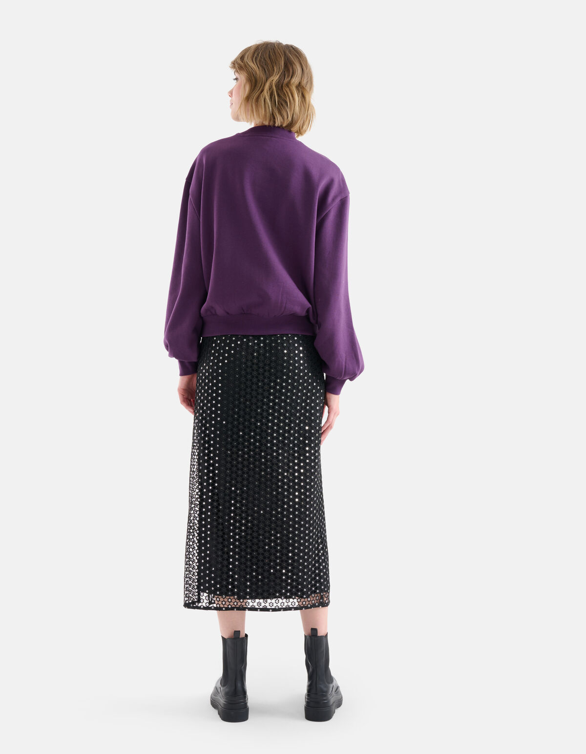 Basis Sweater Paars SHOEBY WOMEN