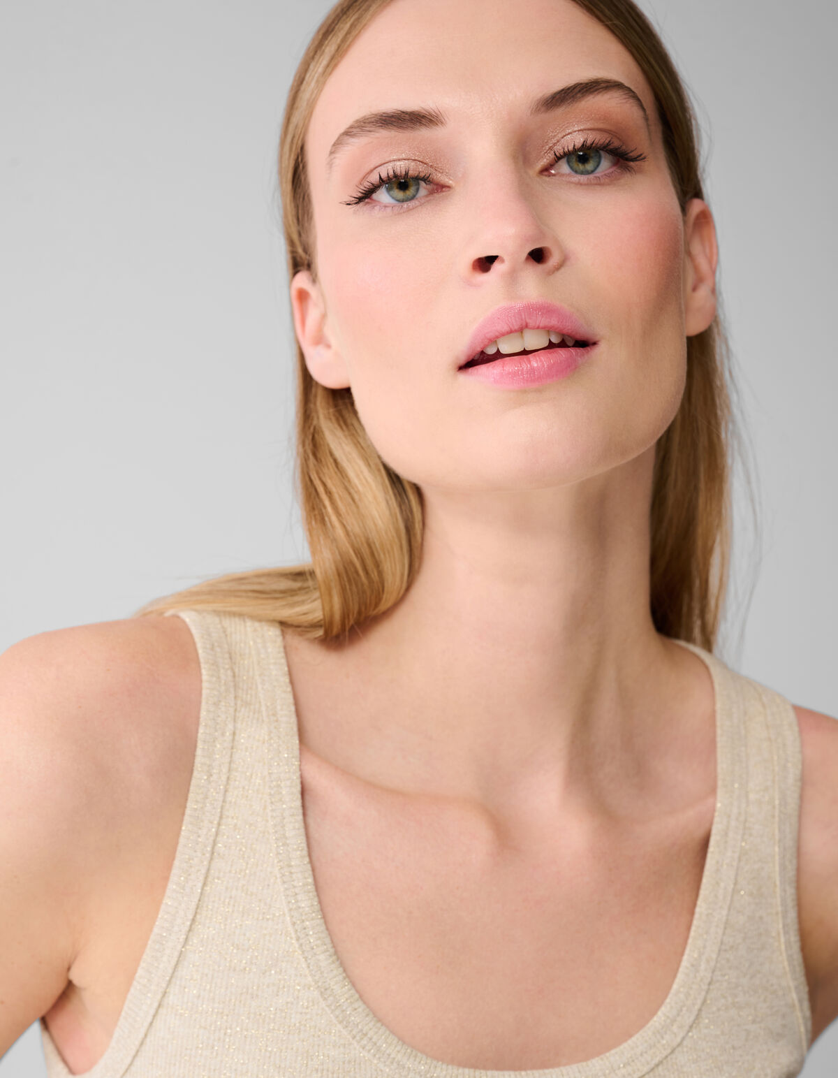 Lurex Shoeby Logo Tanktop Goud SHOEBY WOMEN