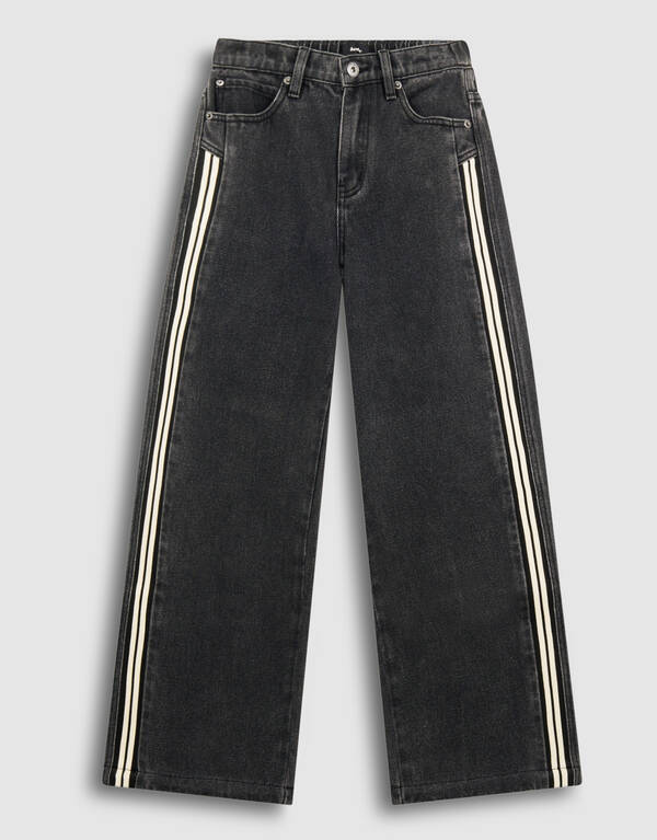 Sporty Baggy Fit Jeans Donkergrijs SHOEBY BOYS