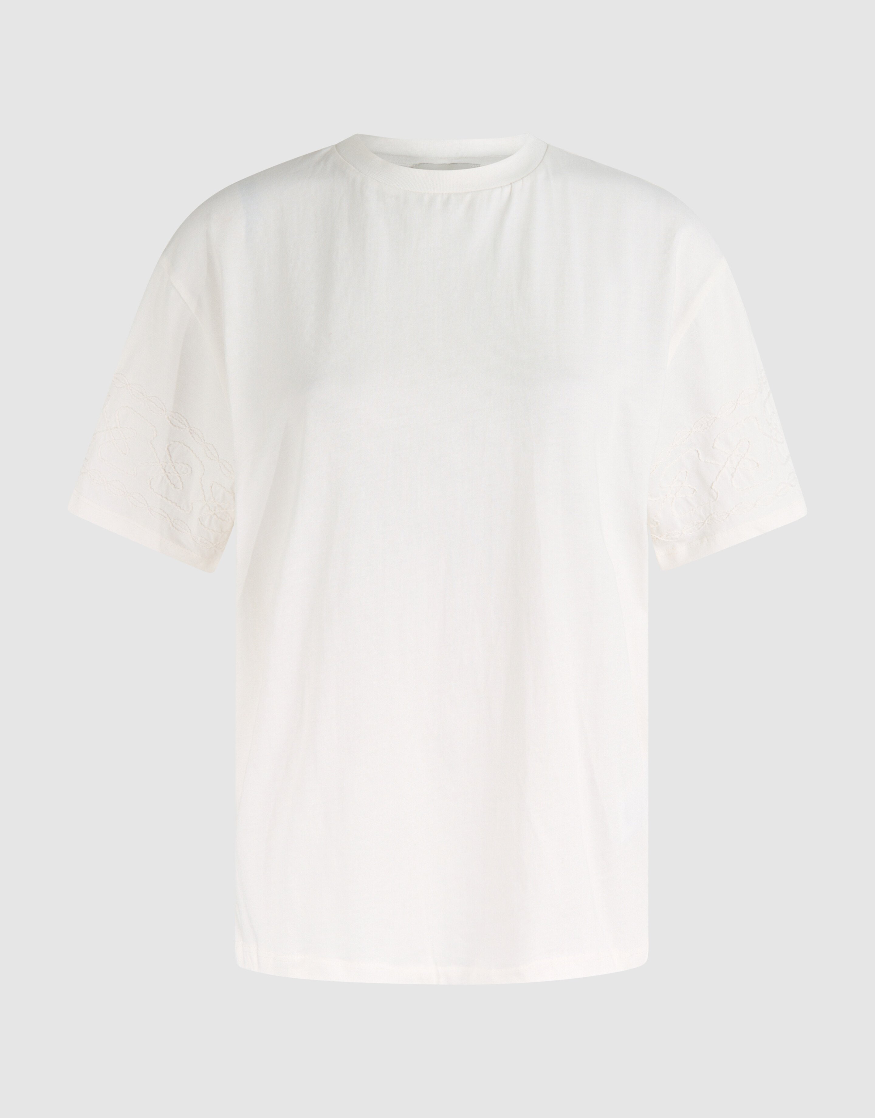 Cord Embroidery T-shirt Gebroken Wit By Fred SHOEBY WOMEN