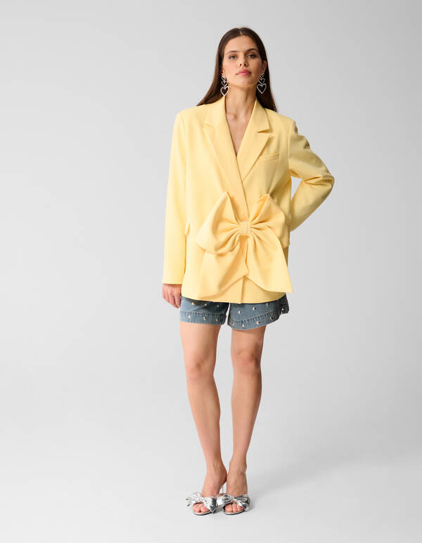 Oversized Strik Blazer Lichtgeel By Lizzy SHOEBY WOMEN