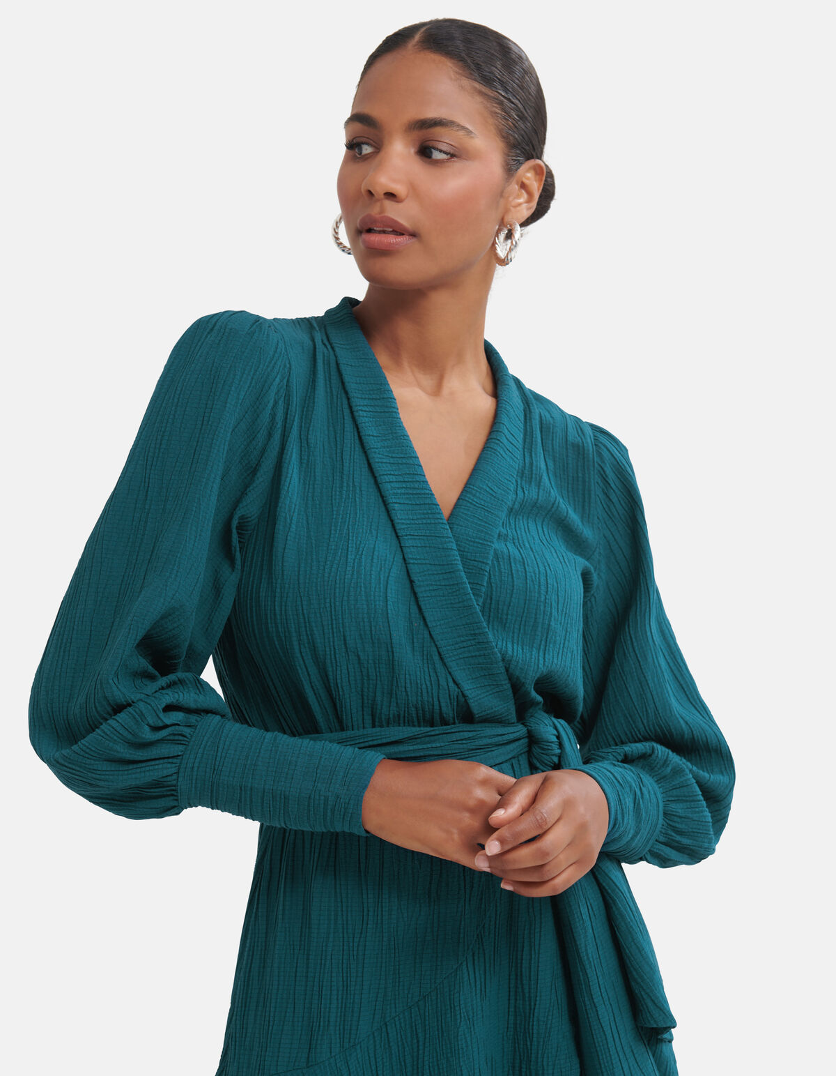 Crinkle Jurk Blauw SHOEBY WOMEN