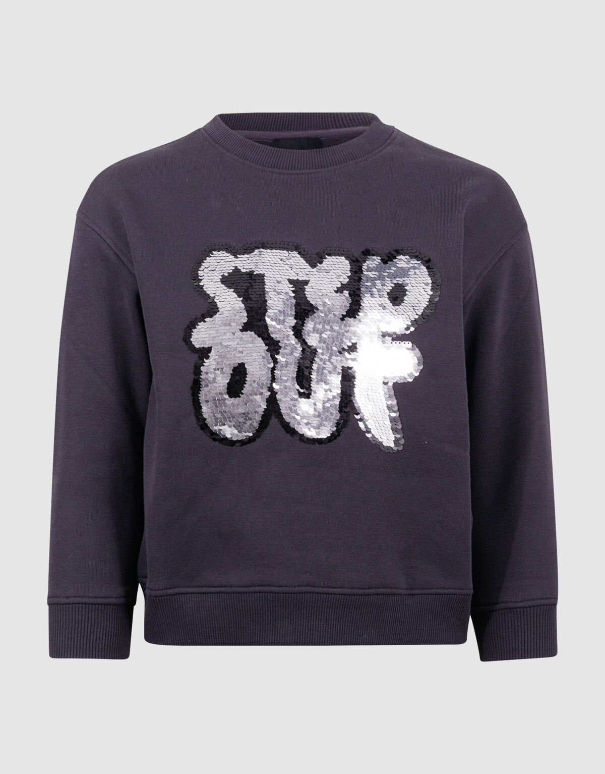 Two Way Sequin Sweater Donkergrijs SHOEBY BOYS