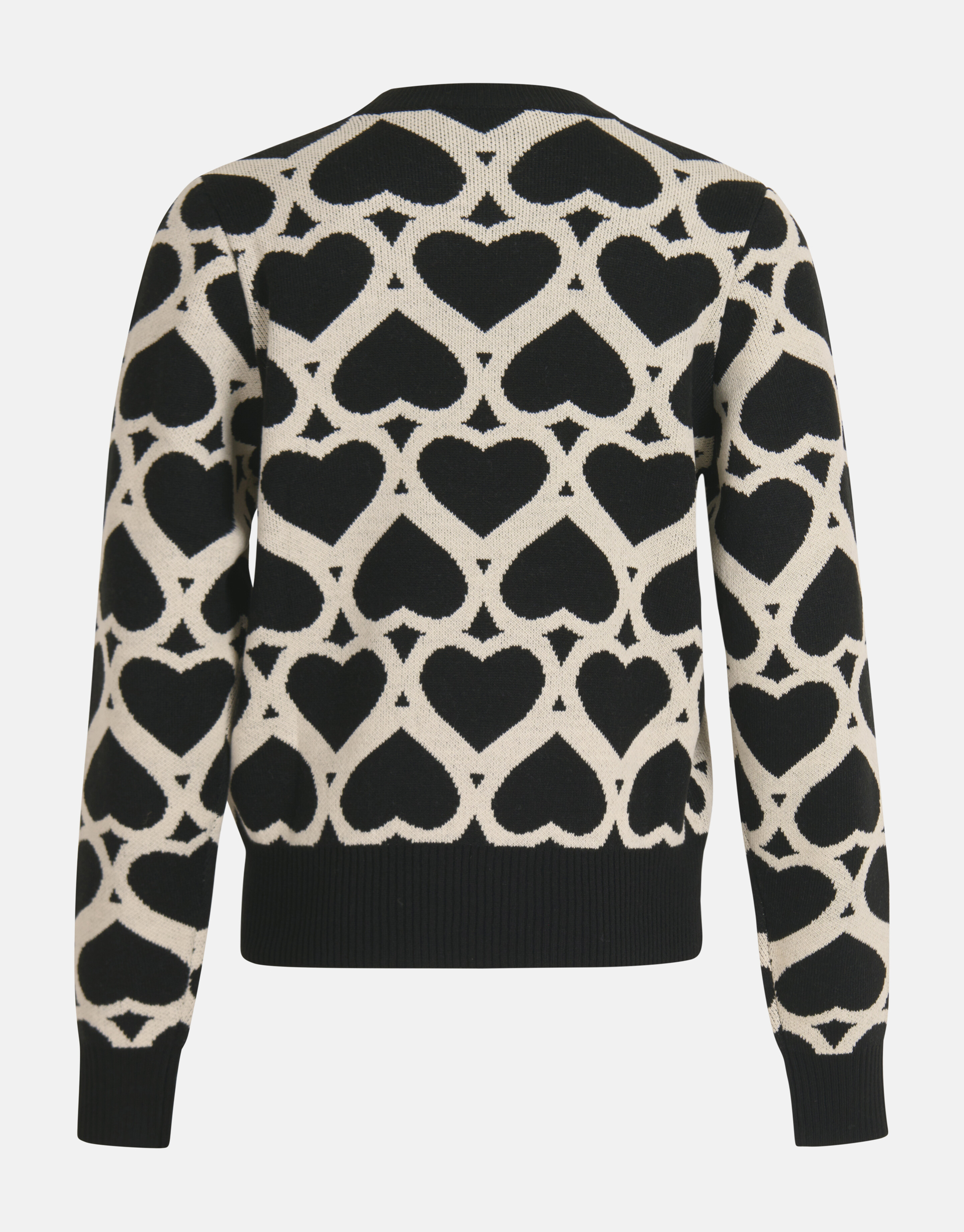 Printed Jacquard Trui Zwart SHOEBY WOMEN
