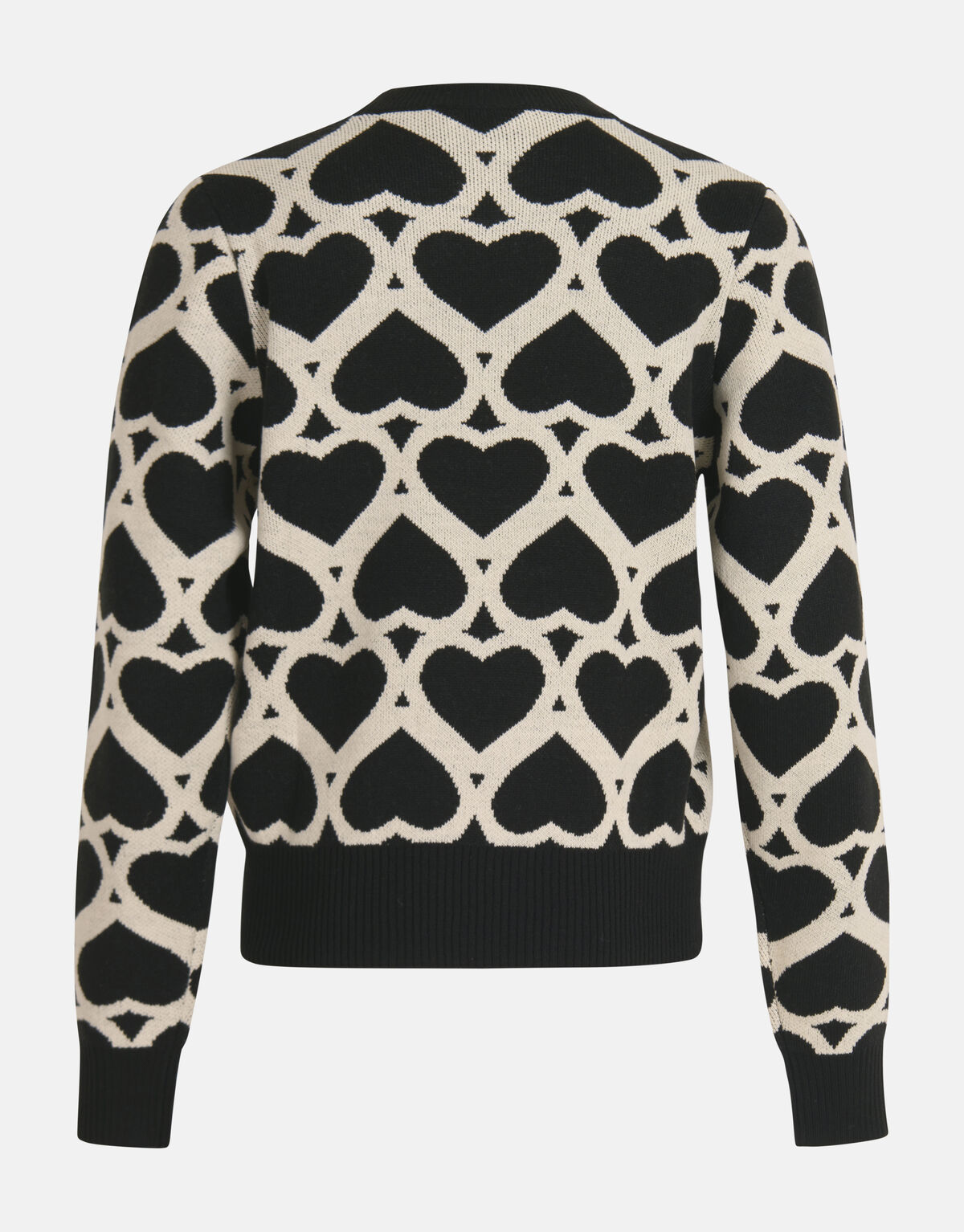 Printed Jacquard Trui Zwart SHOEBY WOMEN