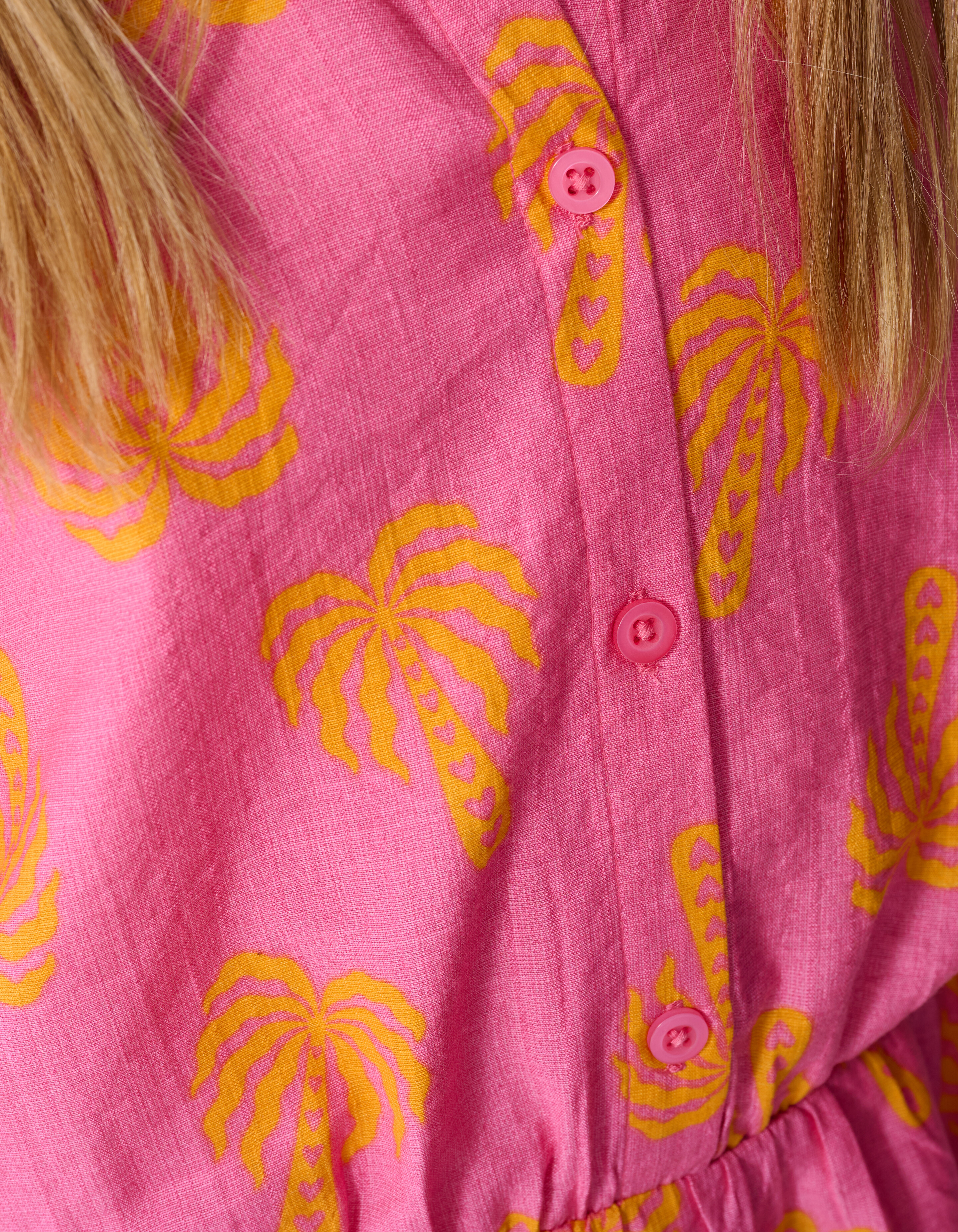 Palm Print Mini Jurk Roze SHOEBY GIRLS