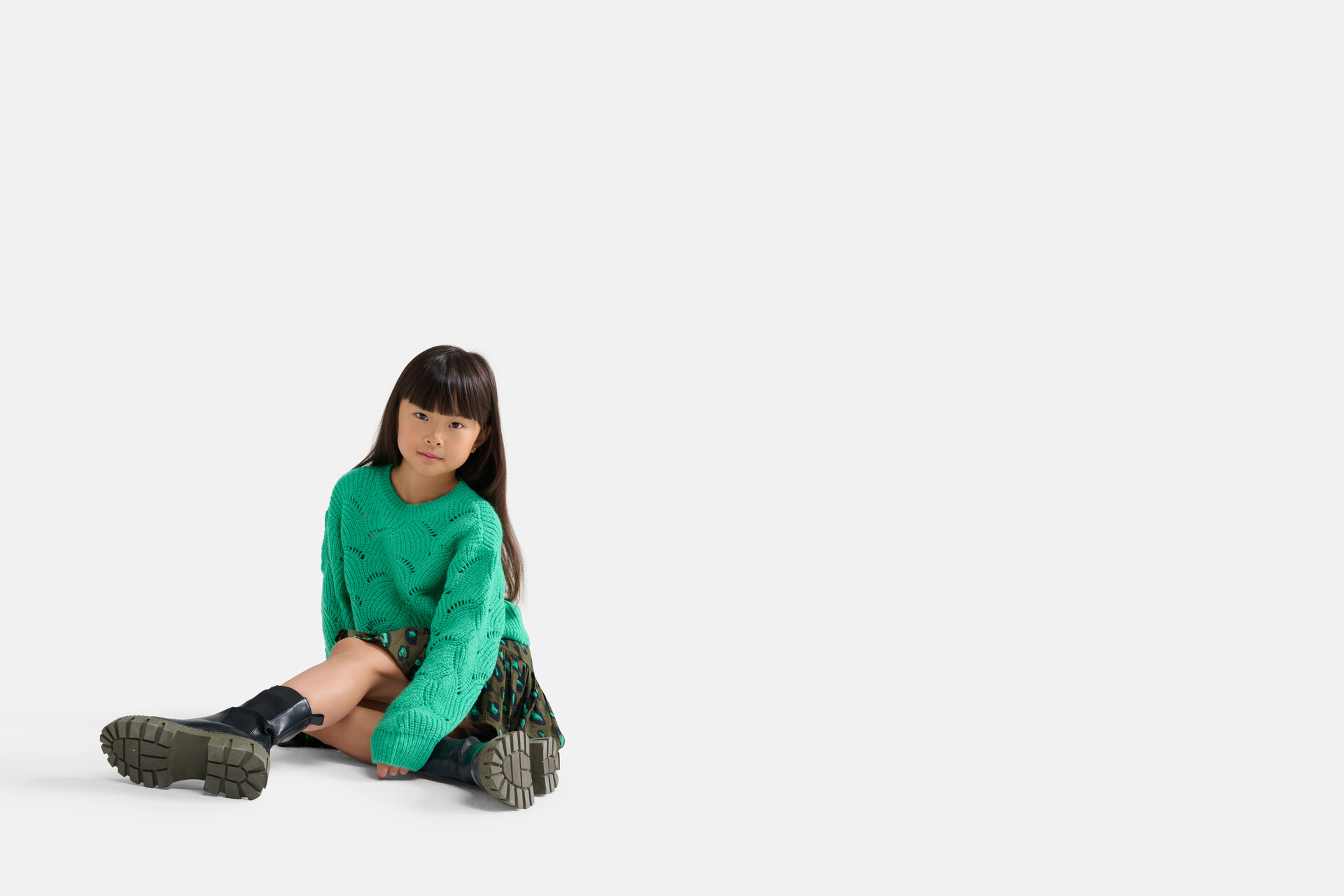 Gebreide Trui Groen SHOEBY GIRLS