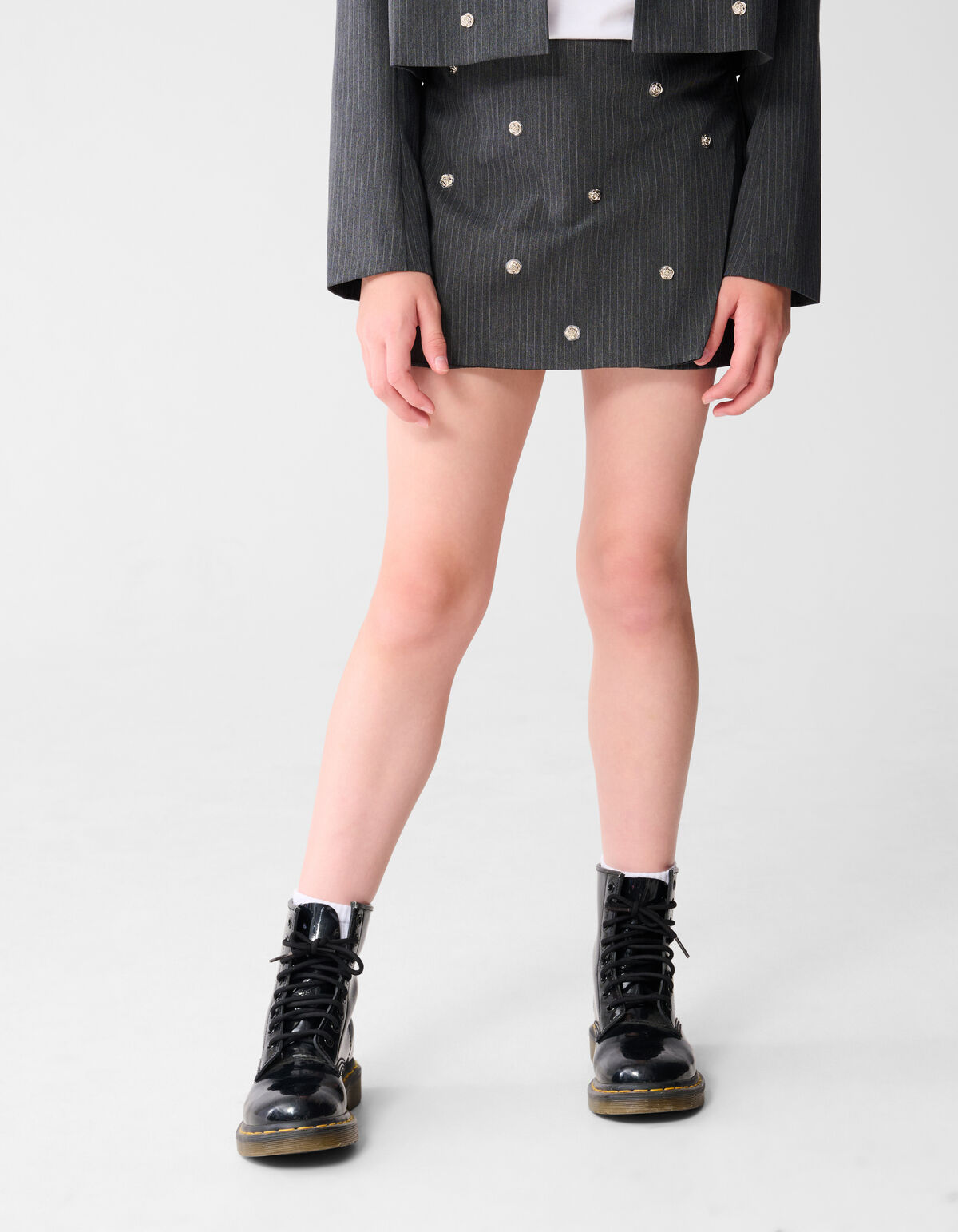 Studs Skort Donkergrijs SHOEBY GIRLS