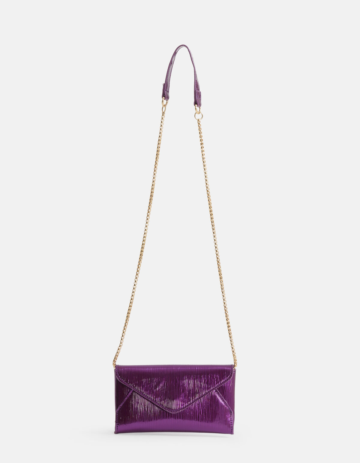 Metallic Clutch Paars SHOEBY ACCESSOIRES