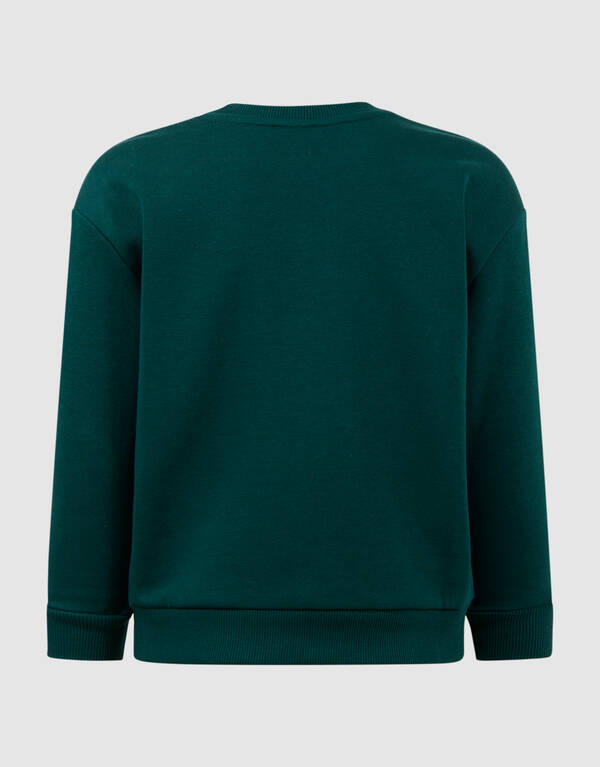 Two Way Sequin Sweater Donkergroen SHOEBY BOYS