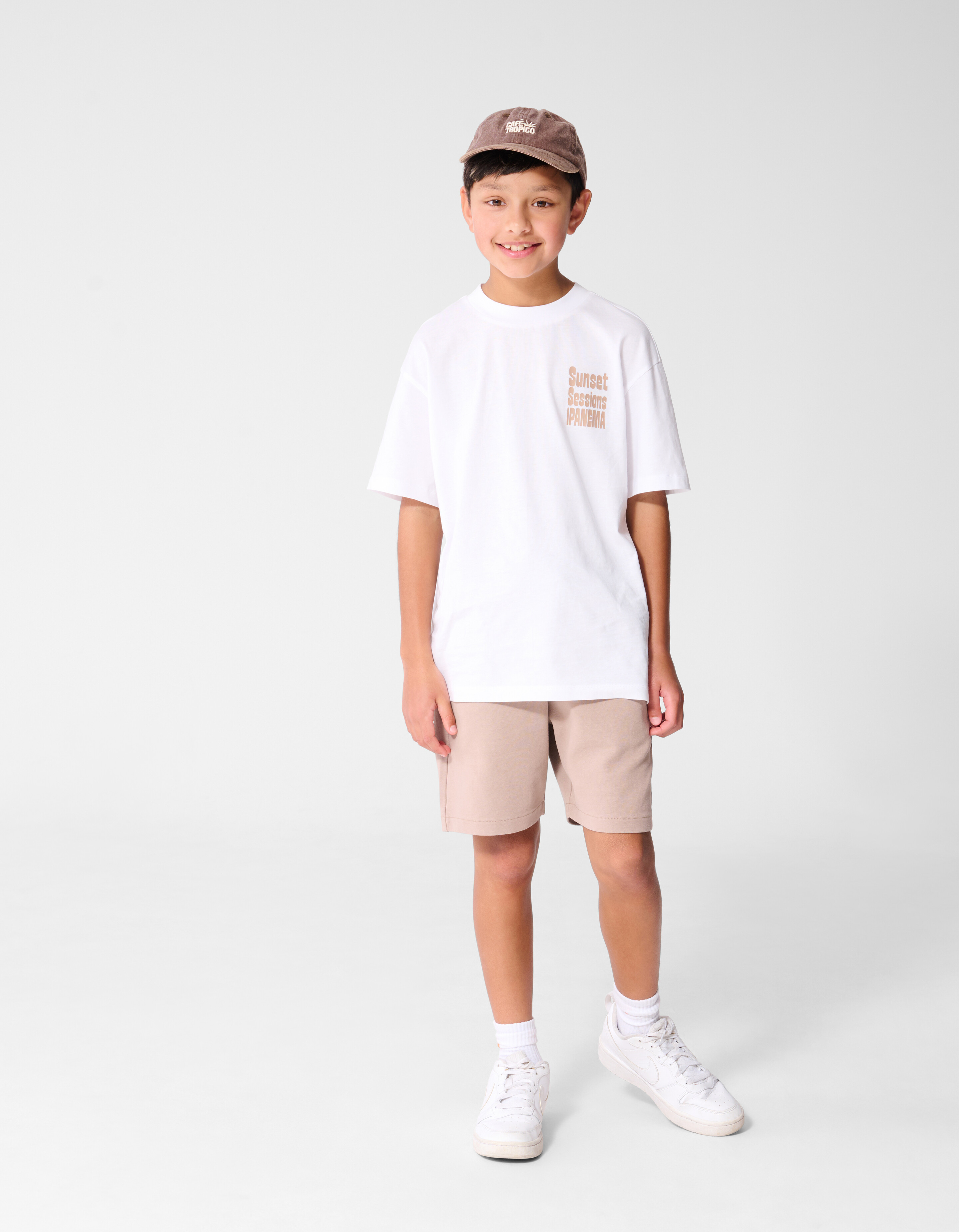 Sunset Artwork T-shirt Wit SHOEBY BOYS