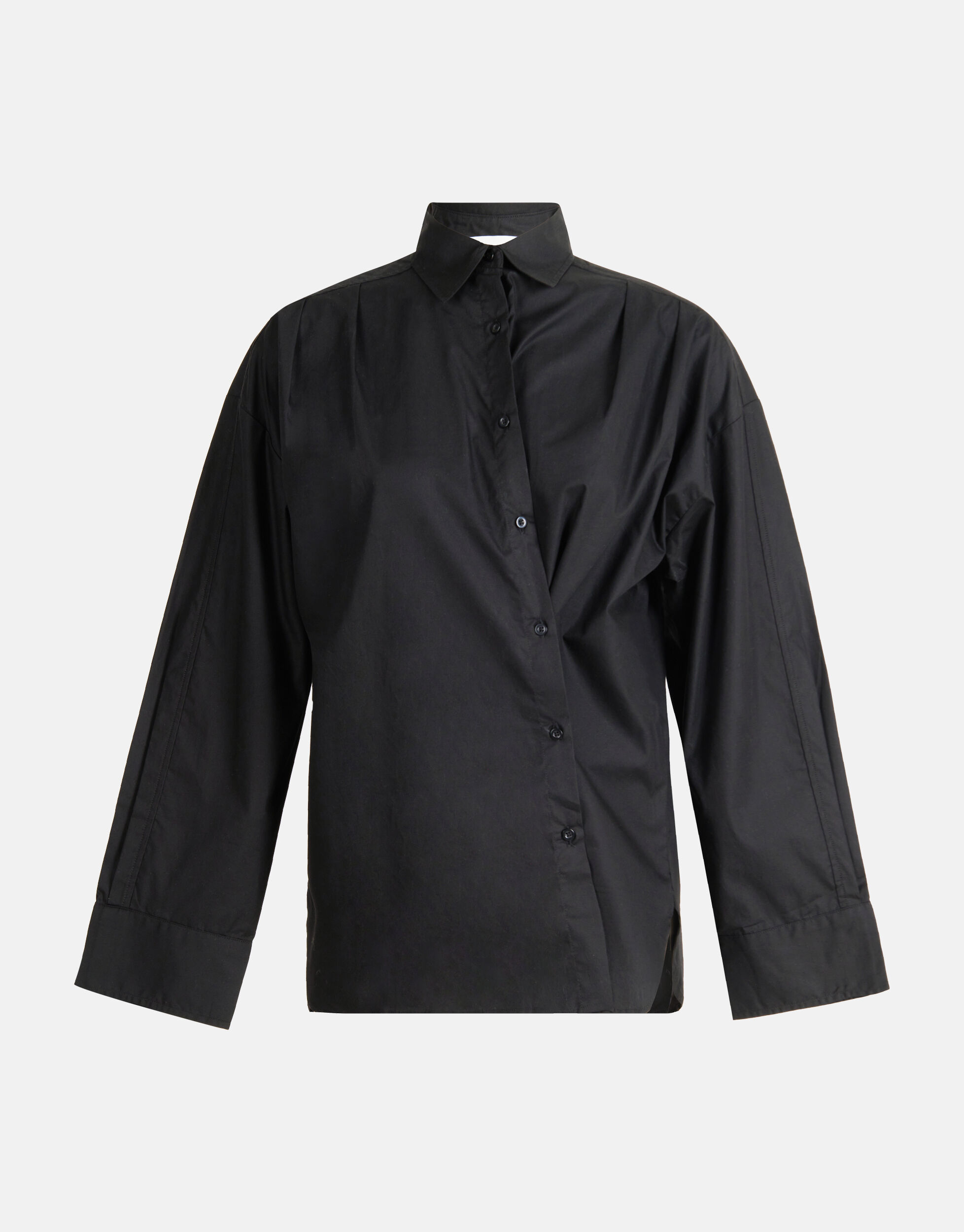 Poplin Blouse Zwart Shoeby