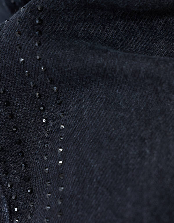 Strass Barrel Fit Jeans Zwart SHOEBY GIRLS