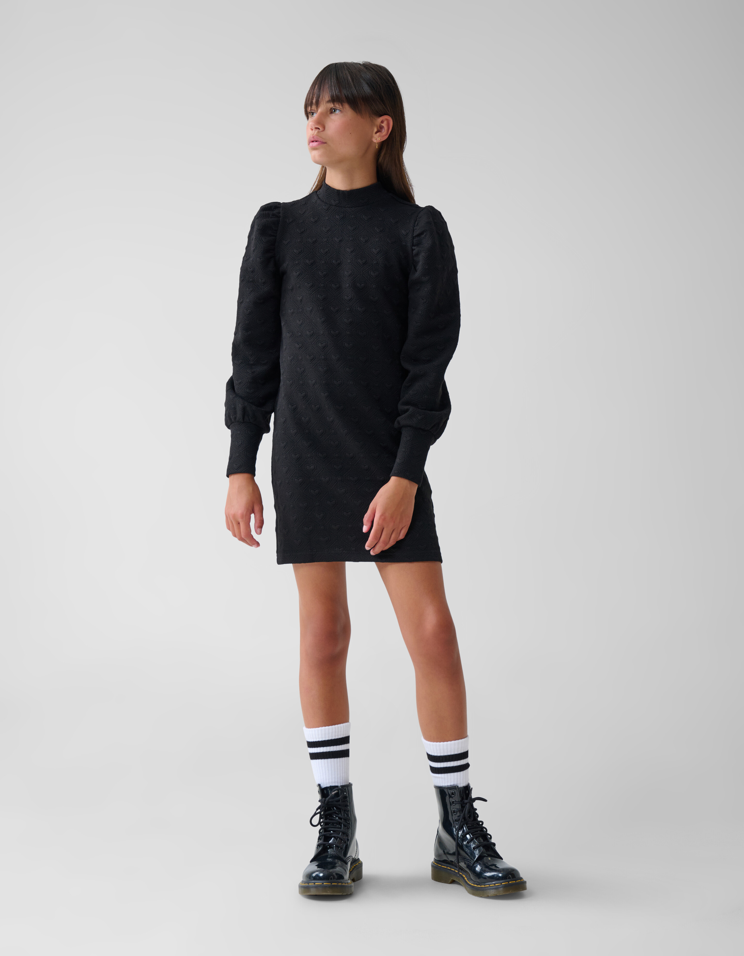 Structuur Jurk Zwart SHOEBY GIRLS