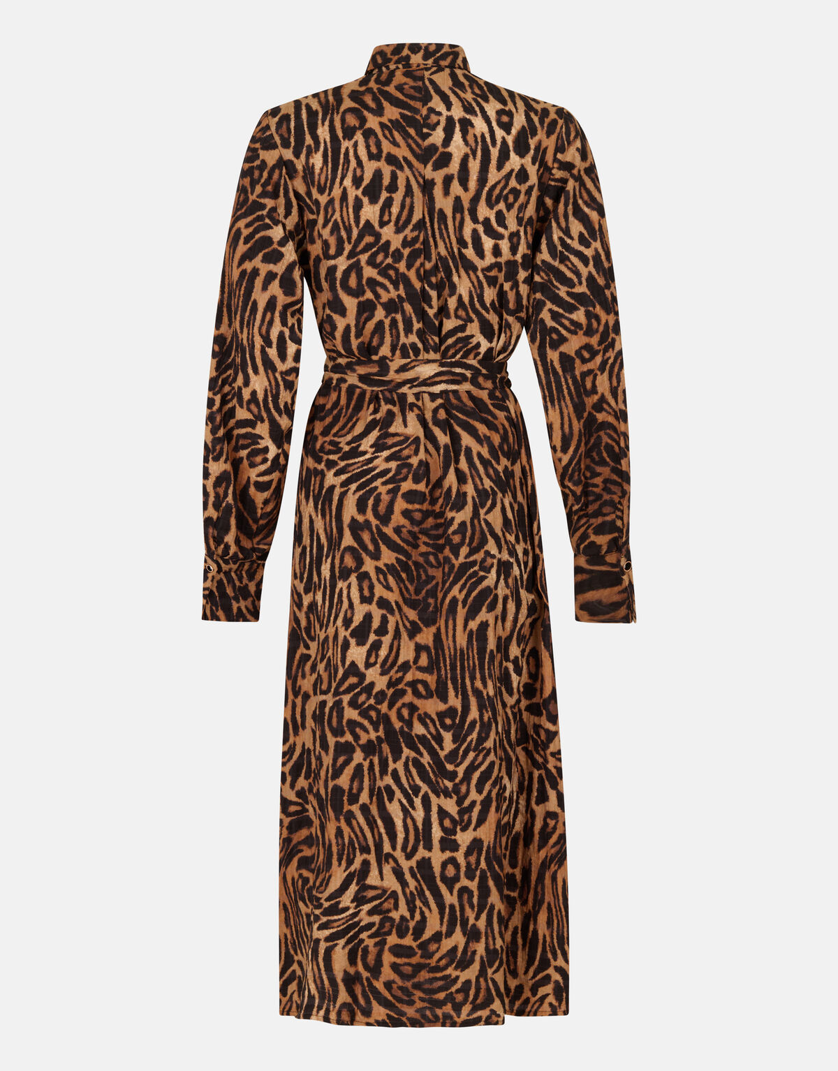 Leopard Midi Jurk Bruin SHOEBY WOMEN
