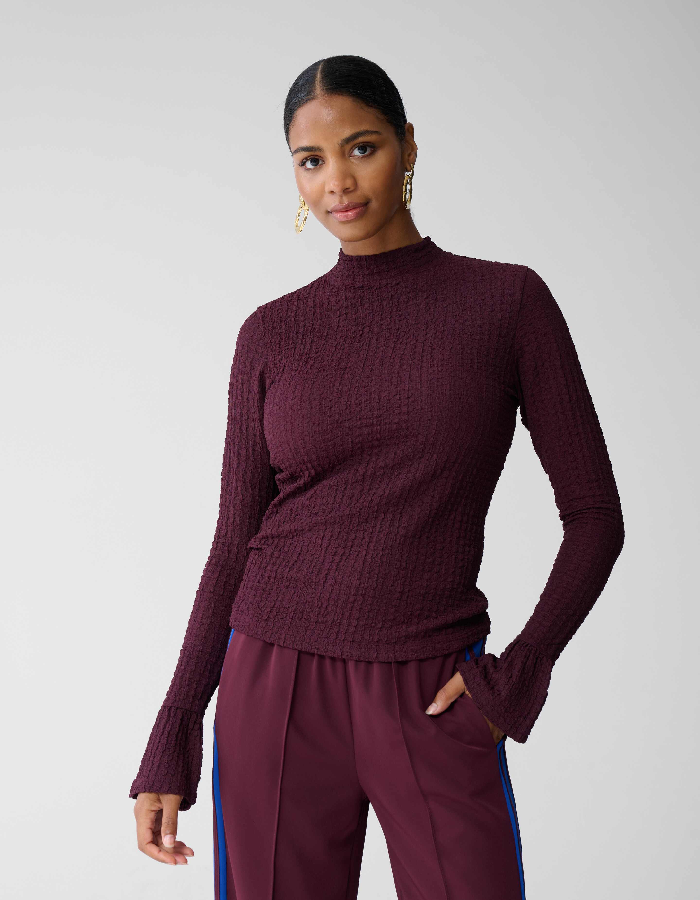 Structuur Top Donkerrood SHOEBY WOMEN