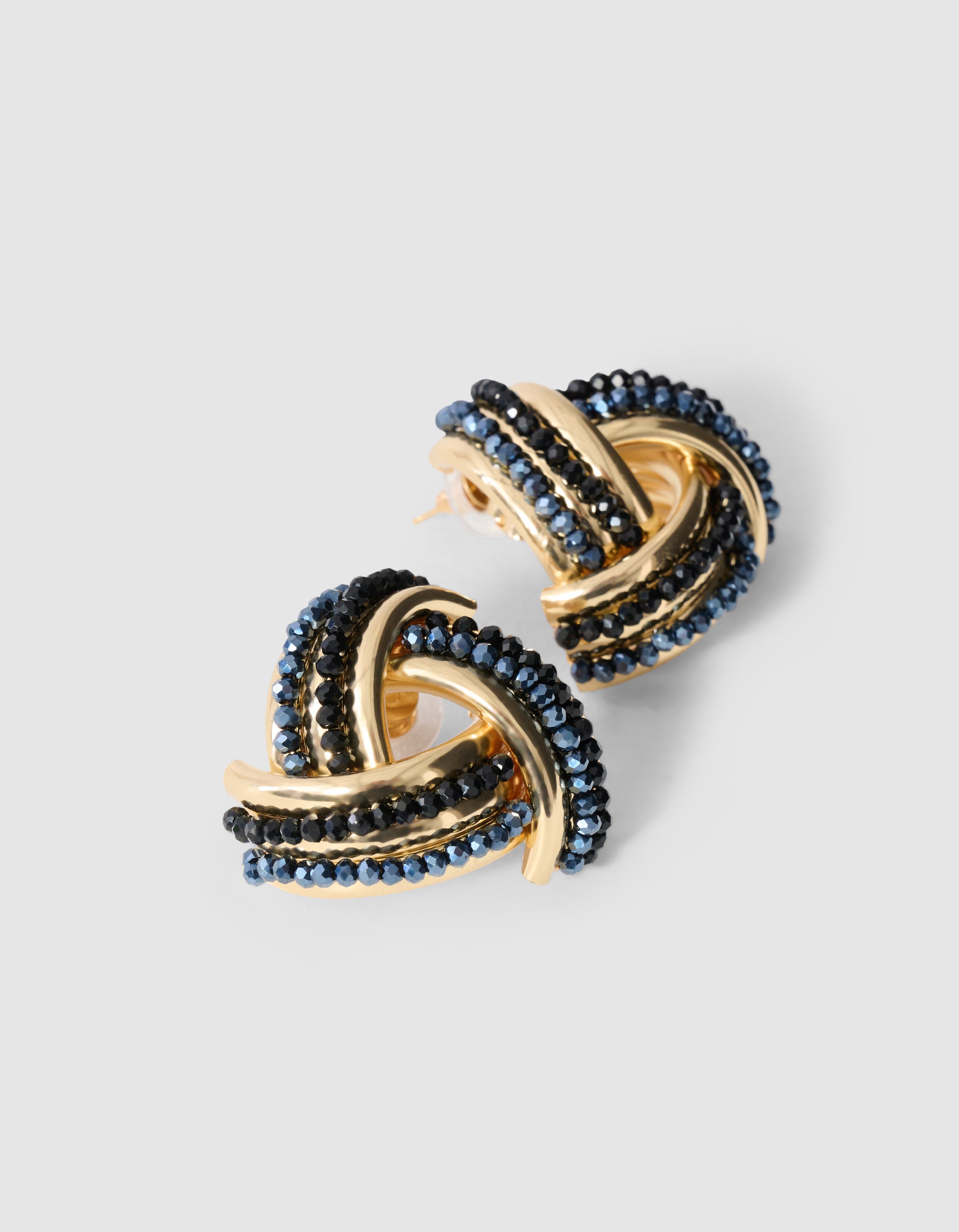 Triangle Beaded Oorbellen Goud SHOEBY ACCESSOIRES